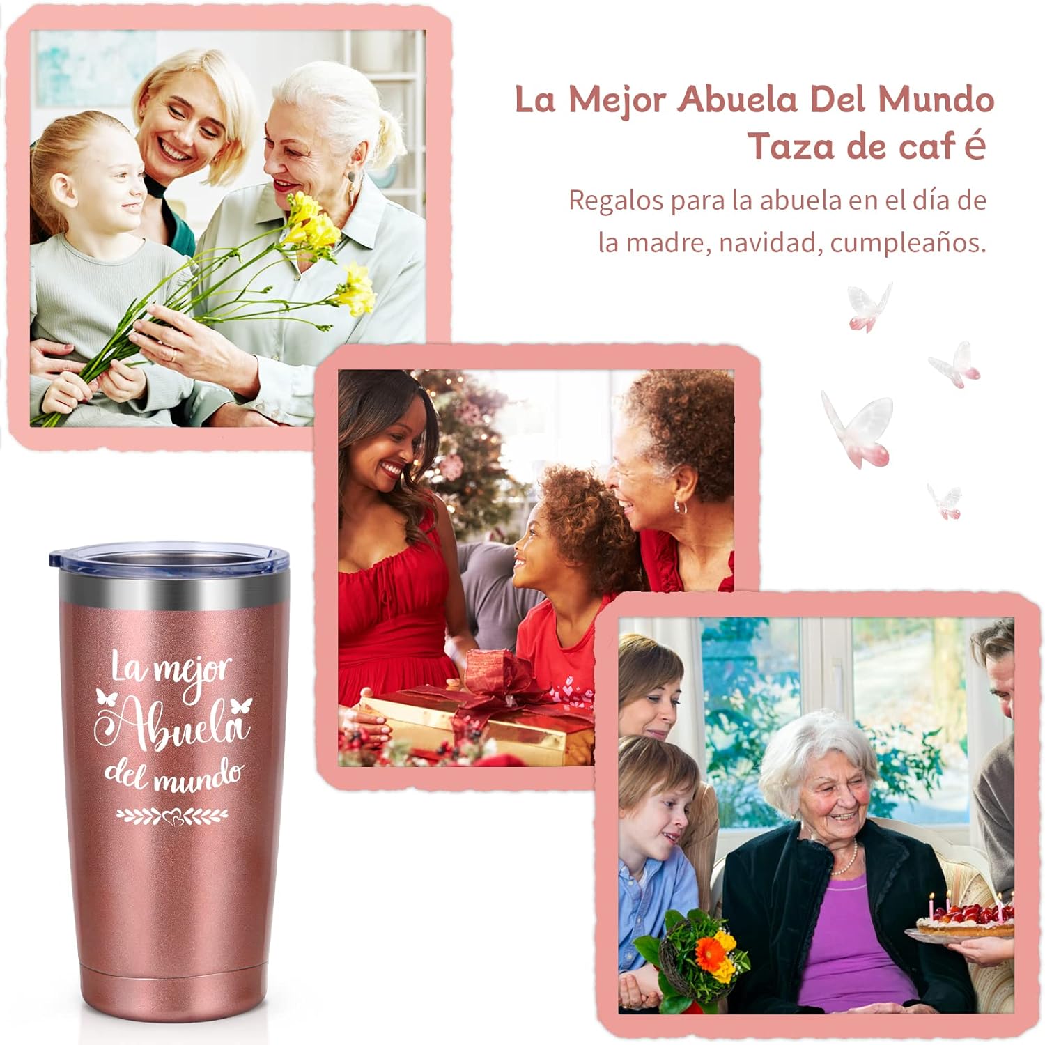 Regalos de Abuela en español, taza de café La Mejor Abuela Del Mundo, regalos de Abuela, regalos del día de la madre para abuela, regalos de