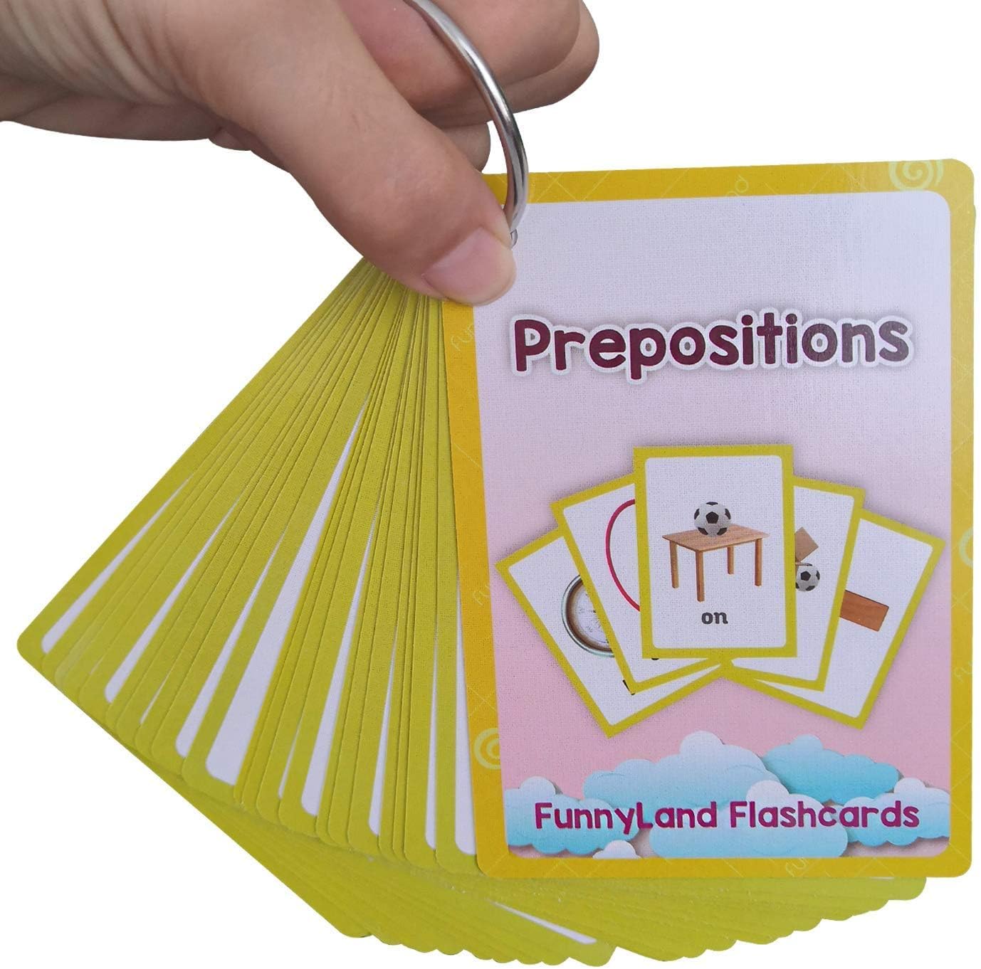 22 unidsset preposiciones regalos niños tarjetas flash inglés tarjeta de bolsillo educativo aprendizaje bebé juguetes para niños pre-jardín de