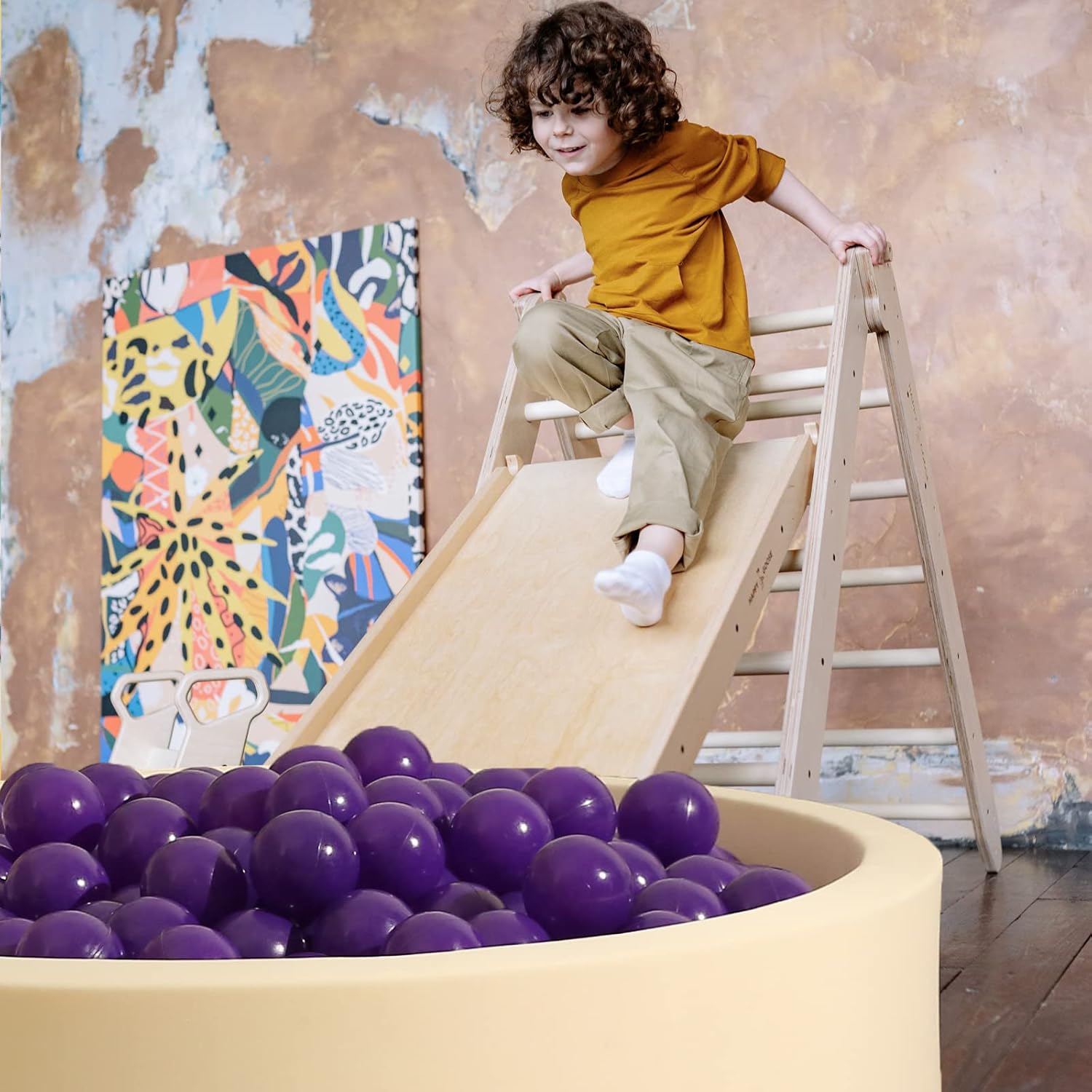 Realhaha Pelotas de 2.75 pulgadas, grandes, coloridas y duraderas, no tóxicas y sin BPA, perfectas para sala de juegos de interiorexterior,