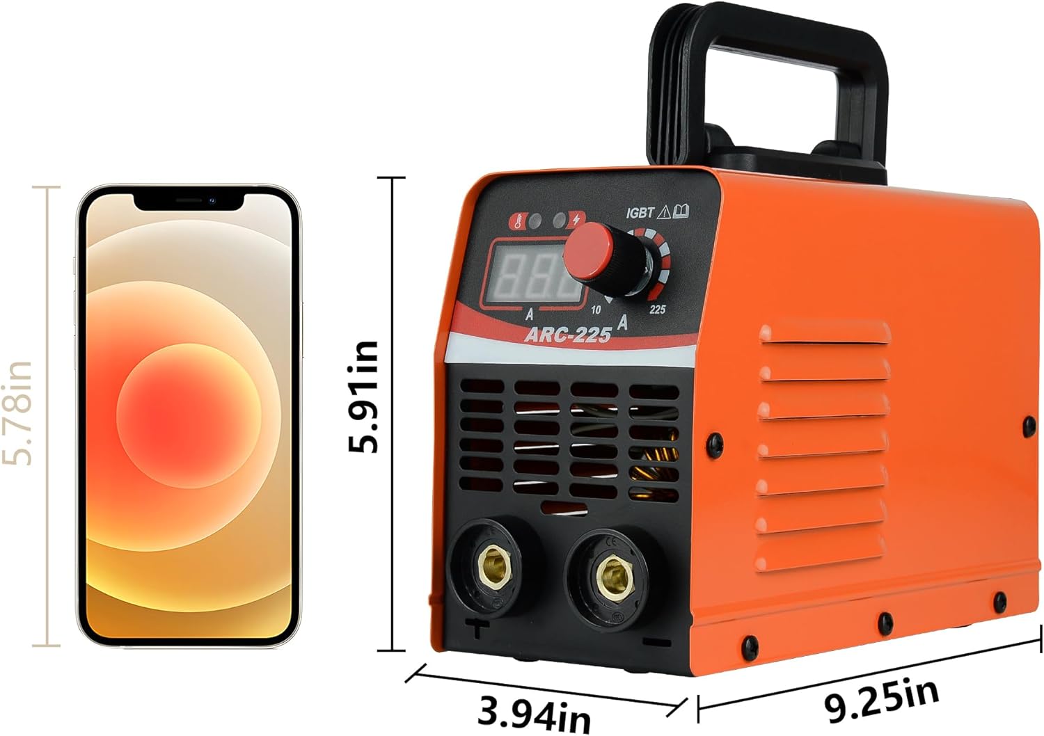 Zistel Máquina soldadora de arco de 110 V, 120 A portátil de soldadura de palo pequeño+cable más largo, mini soldador inversor principiantes – 2