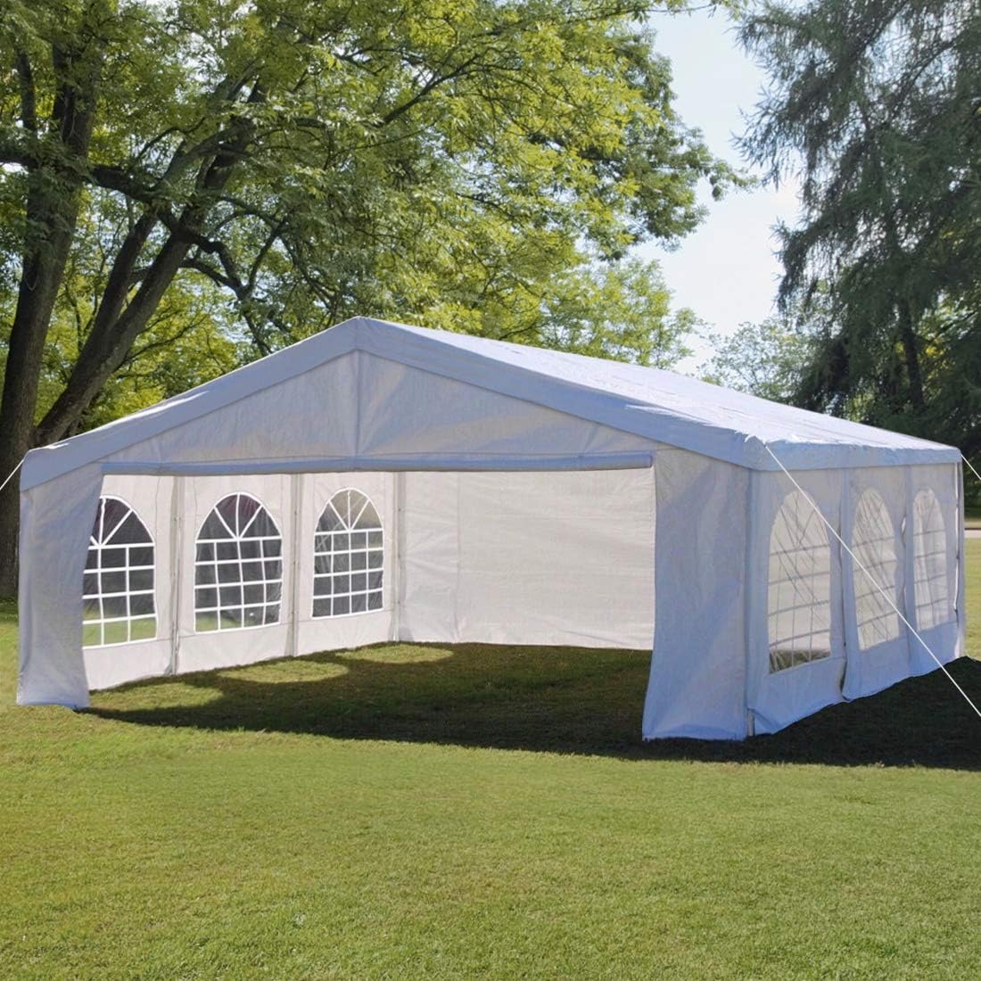 Quictent Tienda de campaña de fiesta de 13 x 20 pulgadas, refugio de eventos de boda resistente, para jardín, glorieta, cochera, garaje portátil con