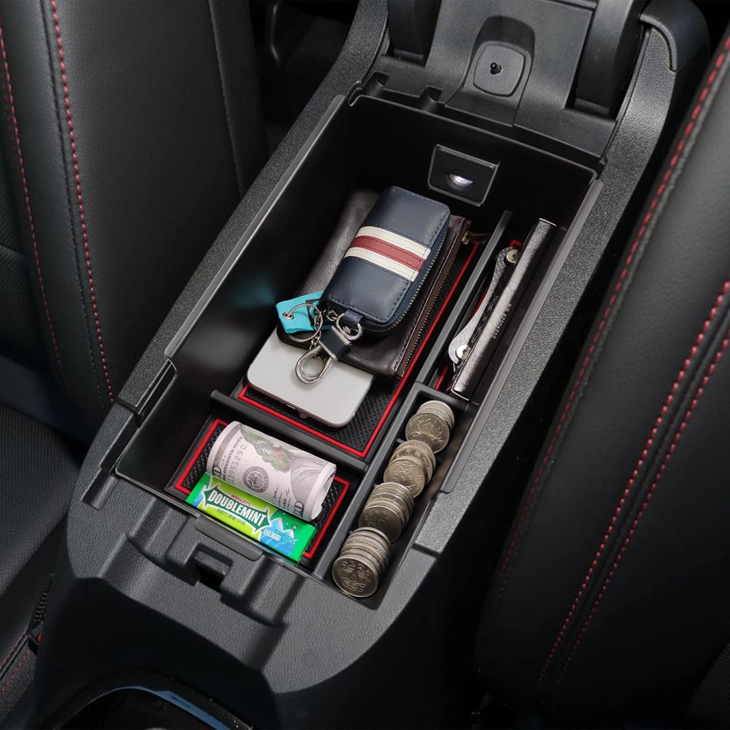 EDBETOS Organizador de consola central compatible con accesorios Chevy Equinox 2018 2019 2020 2021 2022 2023 2024 Bandeja de inserción interior