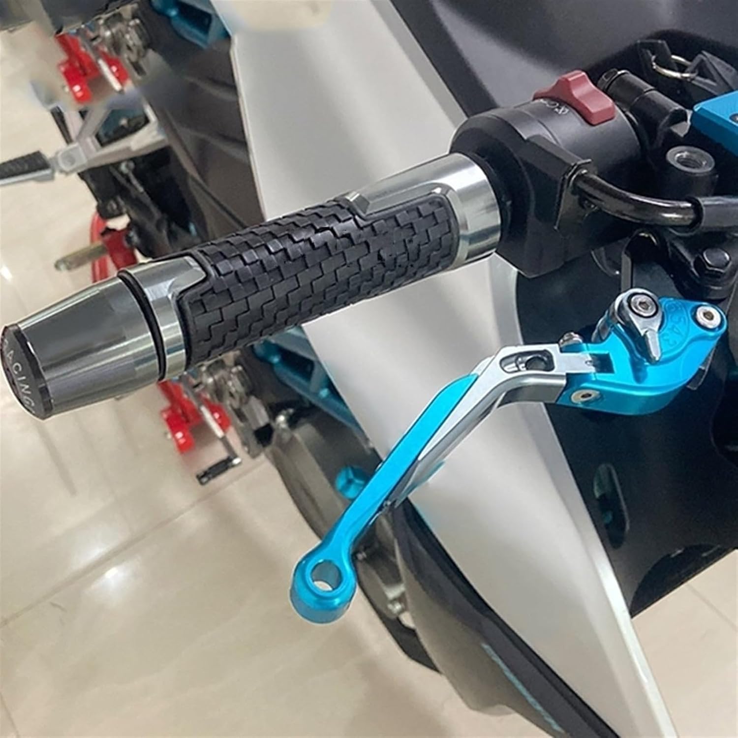 Empuñadura de manillar de motocicleta para Kawasaki para Ninja 250 300 400 650 1000 H2 H2R 250R 2013 2022
