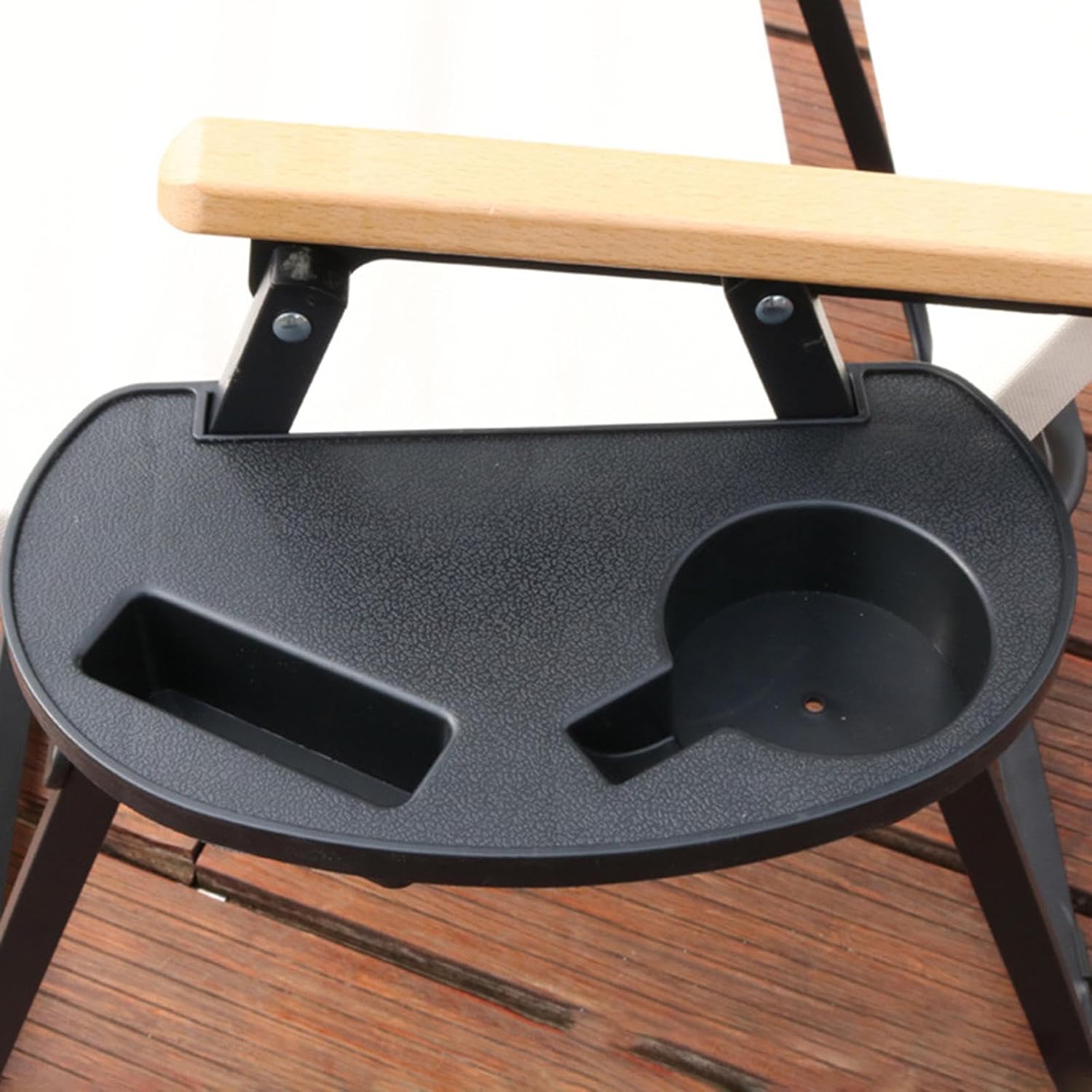 Silla reclinable plegable con clip en la mesa auxiliar, bandeja para tumbona de bebidas, clip para pesca al aire libre, camping, playa, equipo de