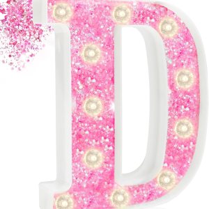 Letras con luces LED de marquesina, letras rosas iluminadas con purpurina, letras del alfabeto con bombilla de diamante para luz nocturna, Letras con luces LED de marquesina, letras rosas iluminadas con purpurina, letras del alfabeto con bombilla de diamante para luz nocturna,