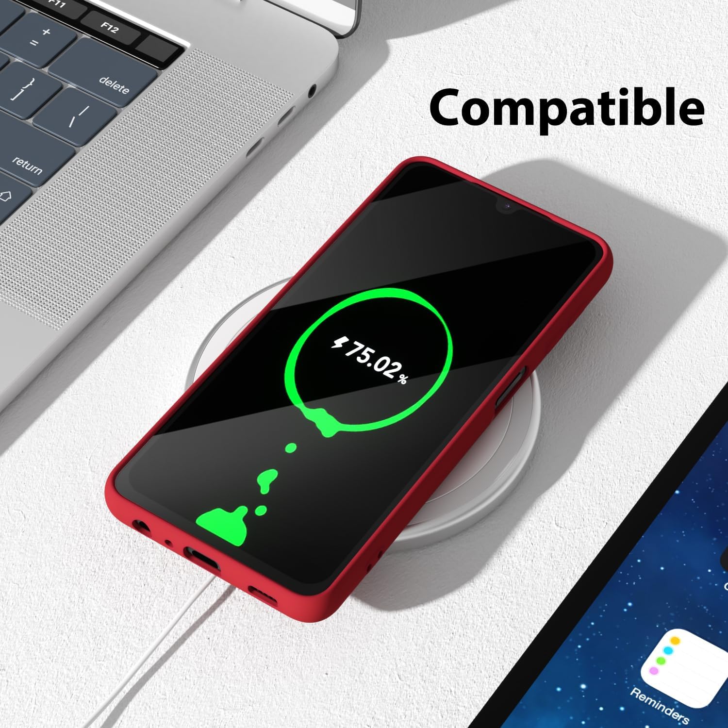 oakxco Funda para teléfono Samsung Galaxy A32 5G de silicona líquida, bonita funda de gel de TPU suave delgada y delgada para mujeres y niñas,