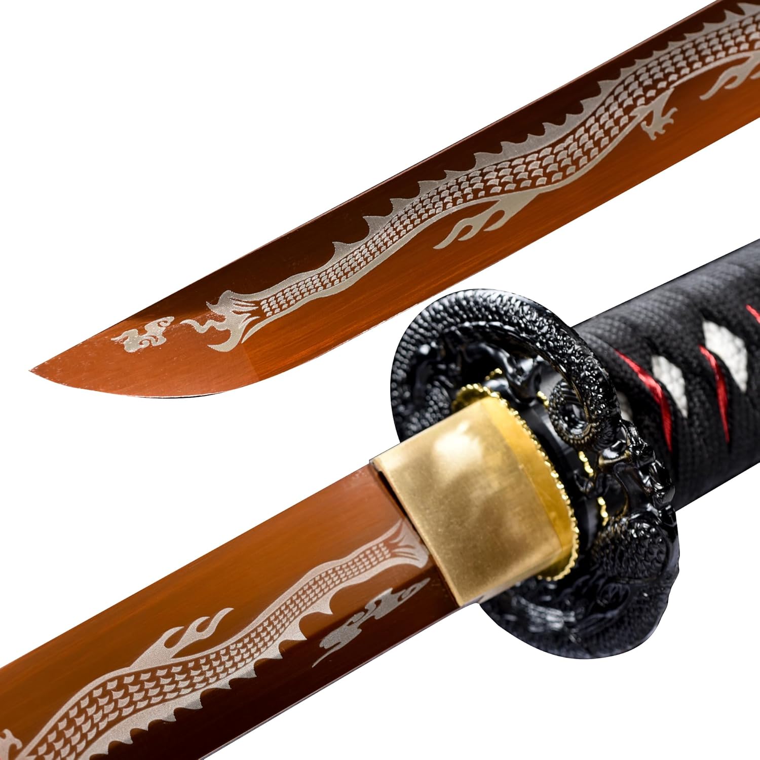 Katana de acero frío de alto carbono 10451060, espadas samuráis japonesas tradicionales forjadas a mano, armas reales afiladas, espiga completa,