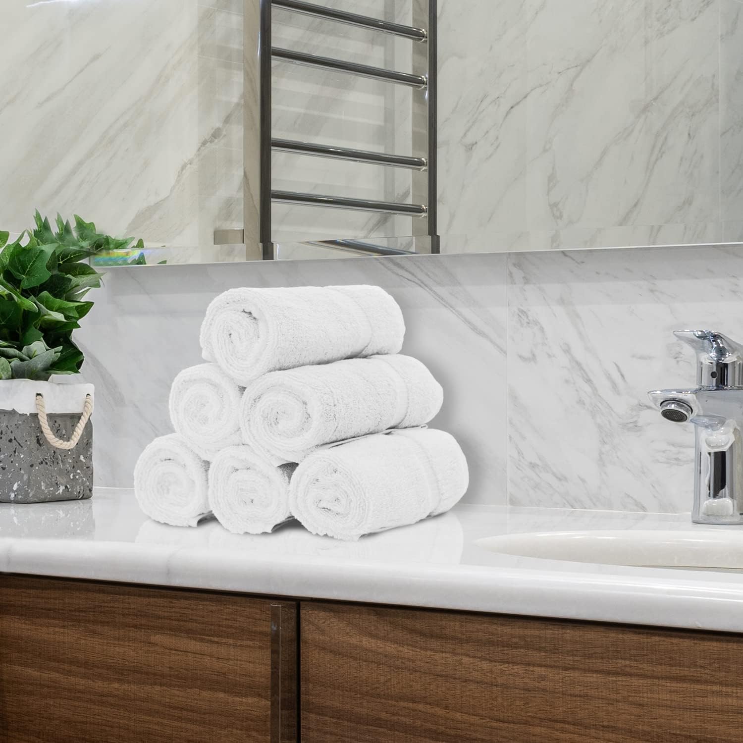 Toalla de mano con monograma, regalo personalizado, 16 x 30 pulgadas, extra absorbente, 100% algodón turco, acabado de rizo suave, para baño, cocina