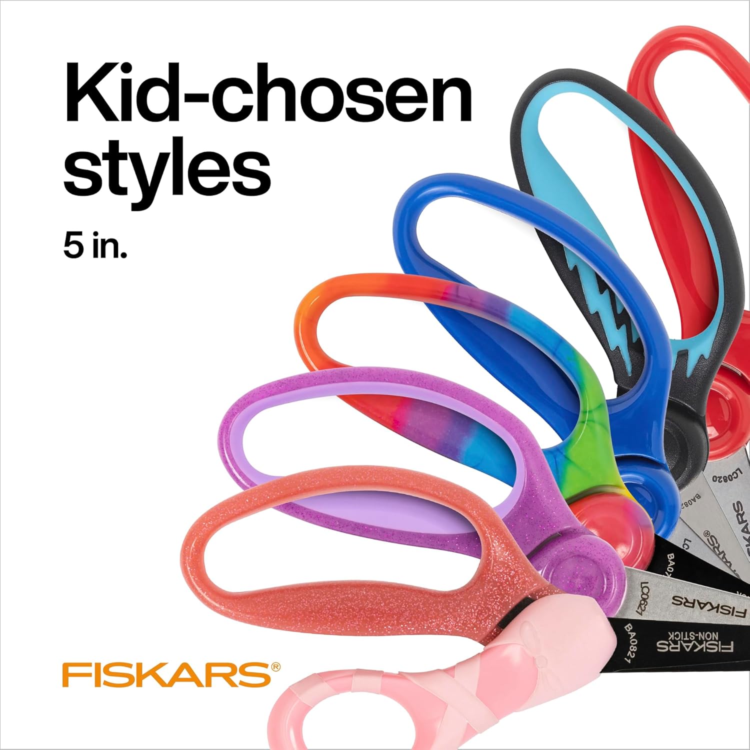 Fiskars Tijeras puntiagudas para niños Classpack (5 pulgadas, 12 unidades)