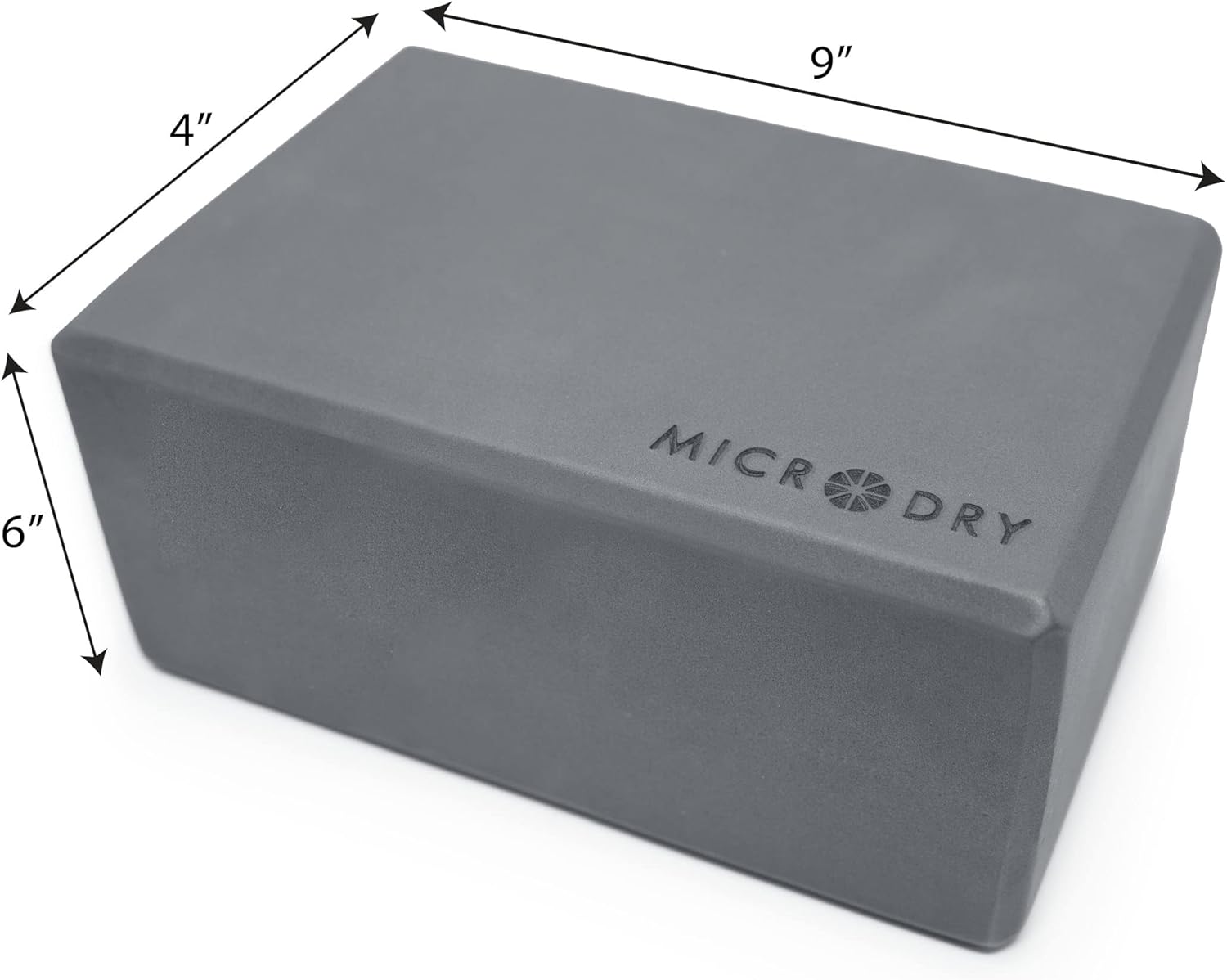 MICRODRY – Stretching & Exercise Foam Blocks, Yoga, Pilates Equipment for Home Workouts, Fitness Accessories for Home & Gym, Slip-Resistant, EVA