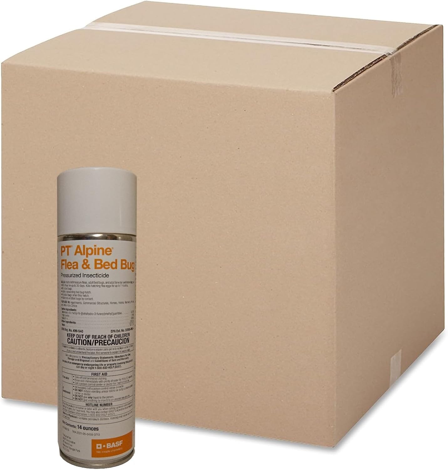 BASF 31457-c1 PT Alpine Flea & Bed Bug insecticida pesticida de 14 onzas, blanco