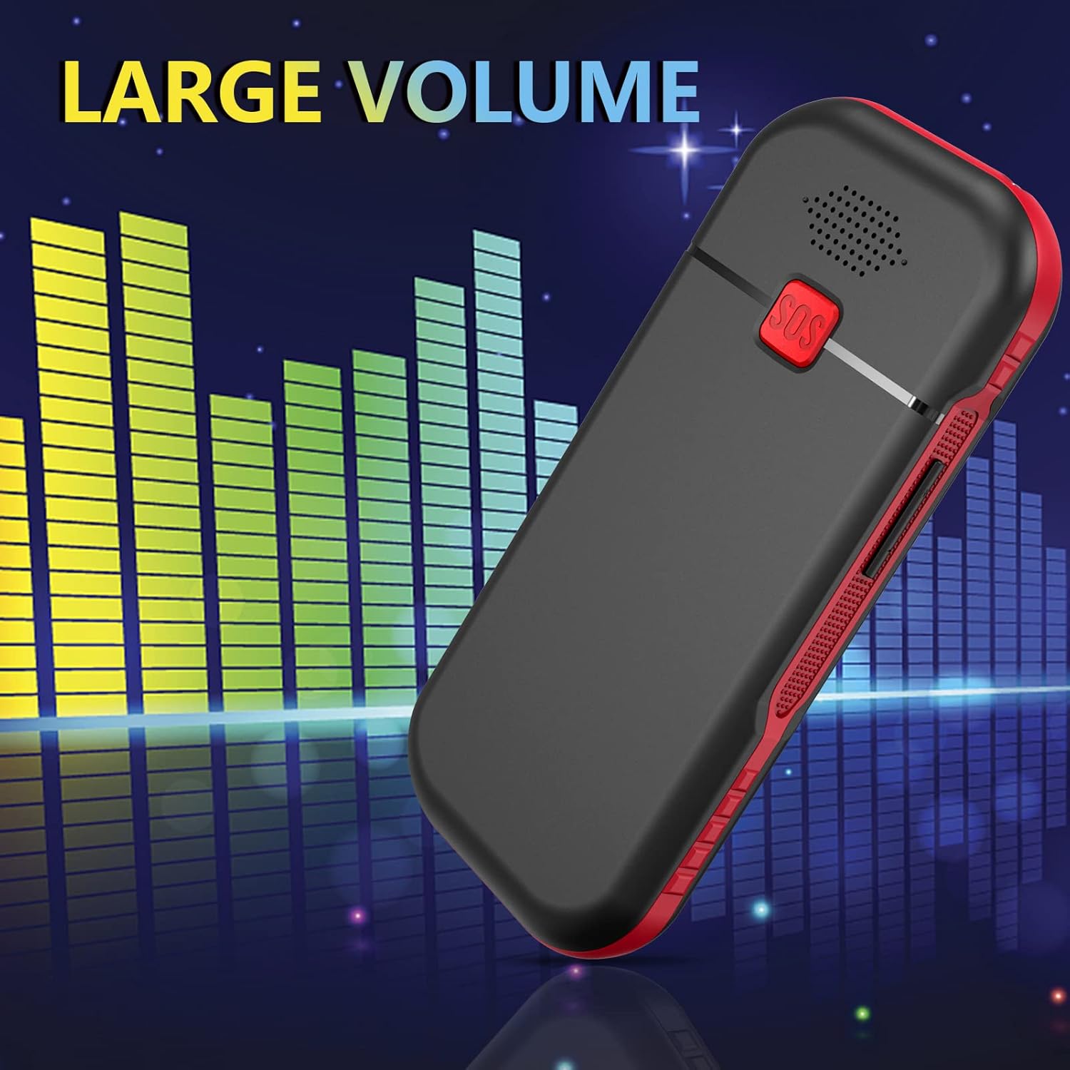 USHINING Teléfono celular 4G LTE desbloqueado para personas mayores con tarjeta SIM Speed Talk de 1800 mAh Característica de teléfono tipo C
