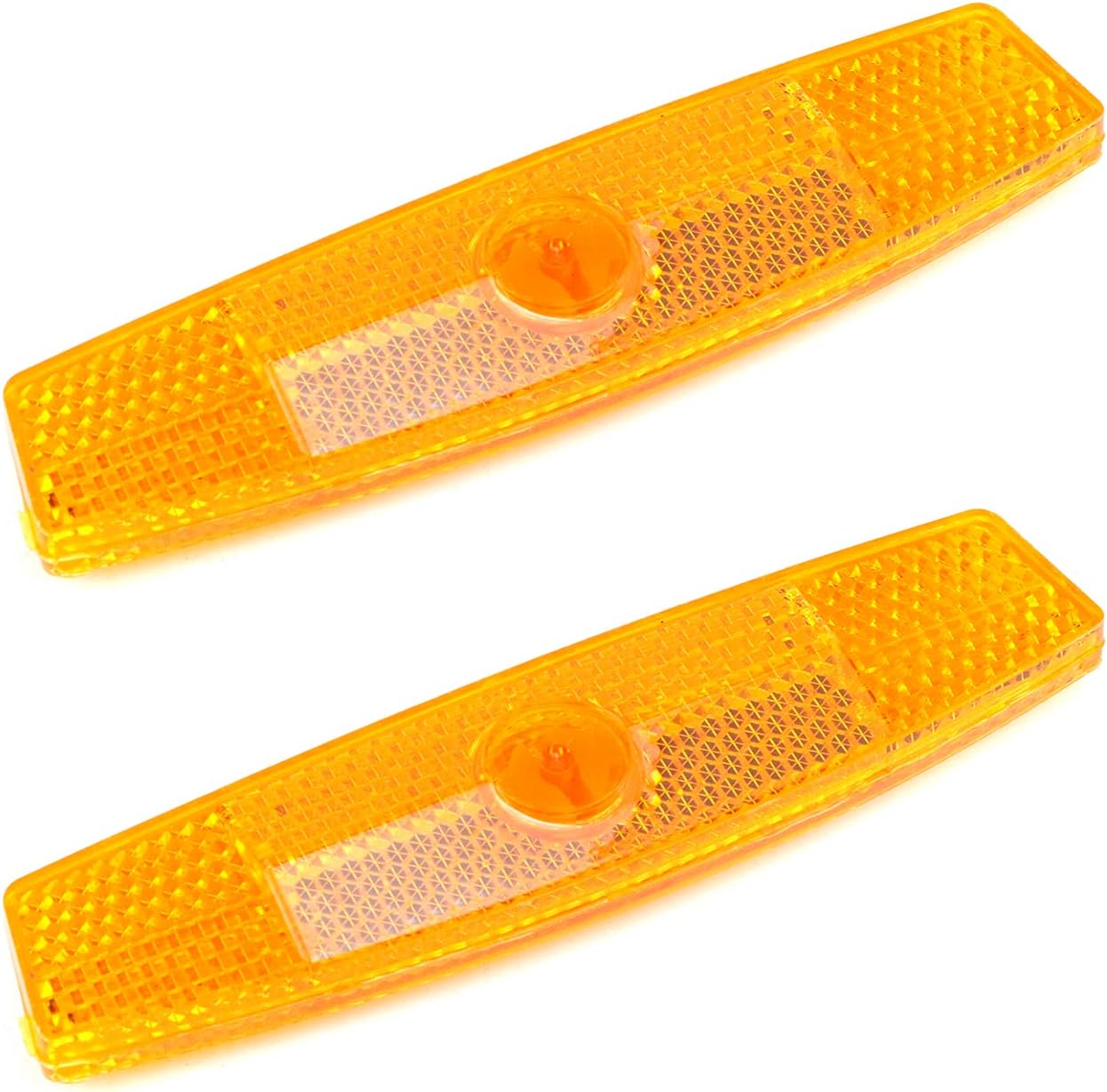 2 radios reflectantes de advertencia para ciclismo MTB, bicicleta de montaña, accesorios de bicicleta de carretera (4.5 pulgadas, amarillo)