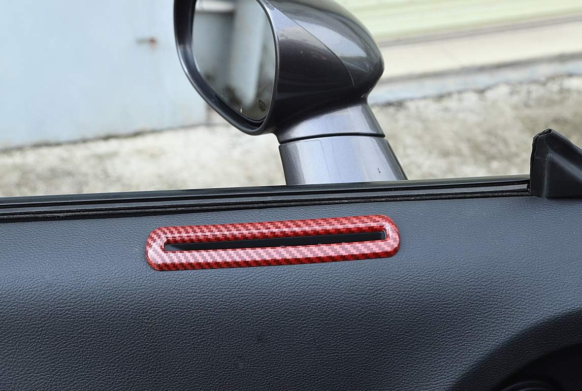 GZXinWei Ajuste de ventilación de salida de aire acondicionado para puerta Dodge Challenger 2015-2020 2021 2022 2023 Accesorios interiores Marco de