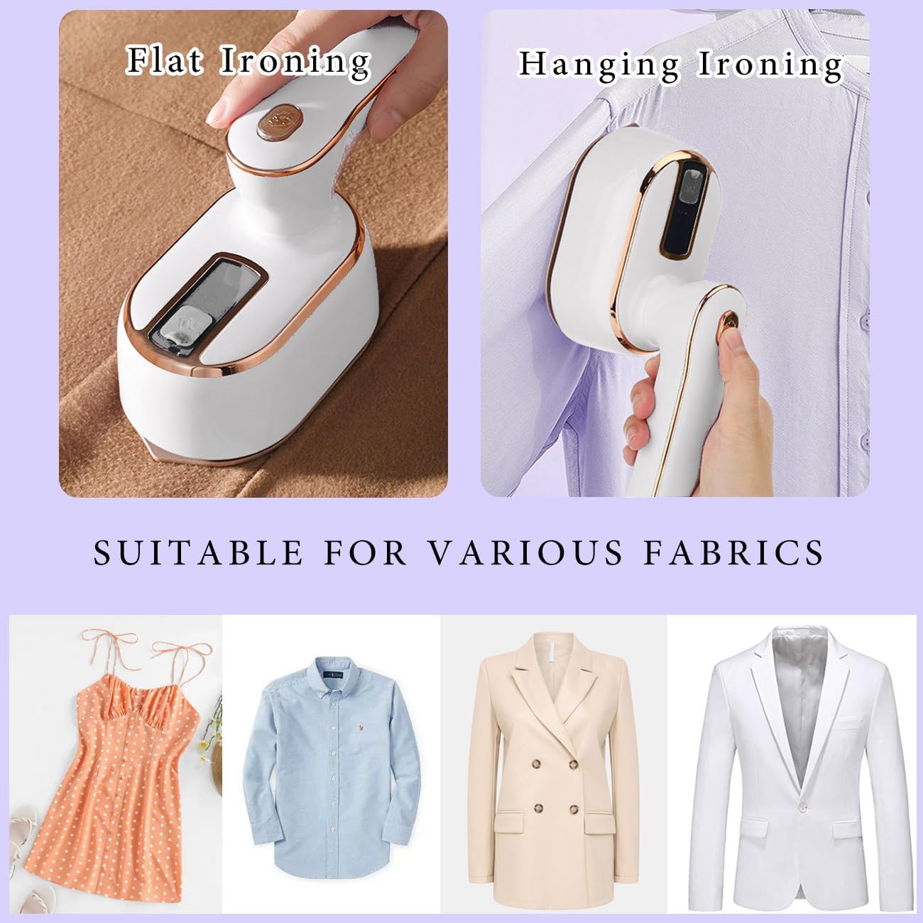 Plancha de vapor para ropa de viaje Mini plancha de vapor portátil de mano de tamaño pequeño, ropa de mano, vaporizadores, plancha a de vapor para