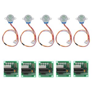 Motor paso a paso de 5 cables 28BYJ-48 Motor paso a paso de 5 cables, 5 V ULN2003 Chip Motor Driver Board para Raspberry Pi 4b 3b+3b 2b Zero W 0 WH Motor paso a paso de 5 cables 28BYJ-48 Motor paso a paso de 5 cables, 5 V ULN2003 Chip Motor Driver Board para Raspberry Pi 4b 3b+3b 2b Zero W 0 WH
