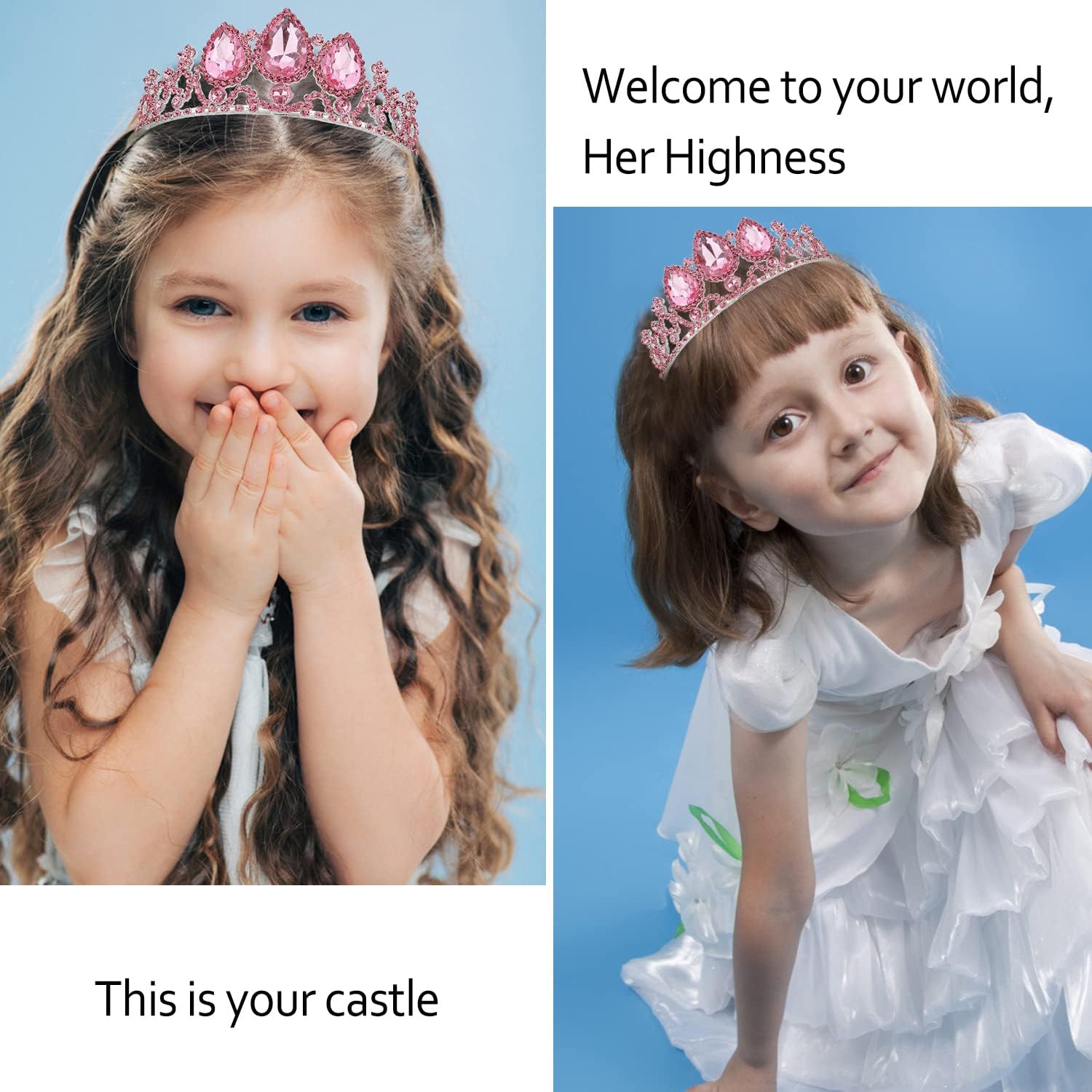 Tiara coronas para mujeres y niñas, tiaras elegantes de corona de princesa para mujeres, nupciales, bodas, bailes, cumpleaños, cosplay, Halloween