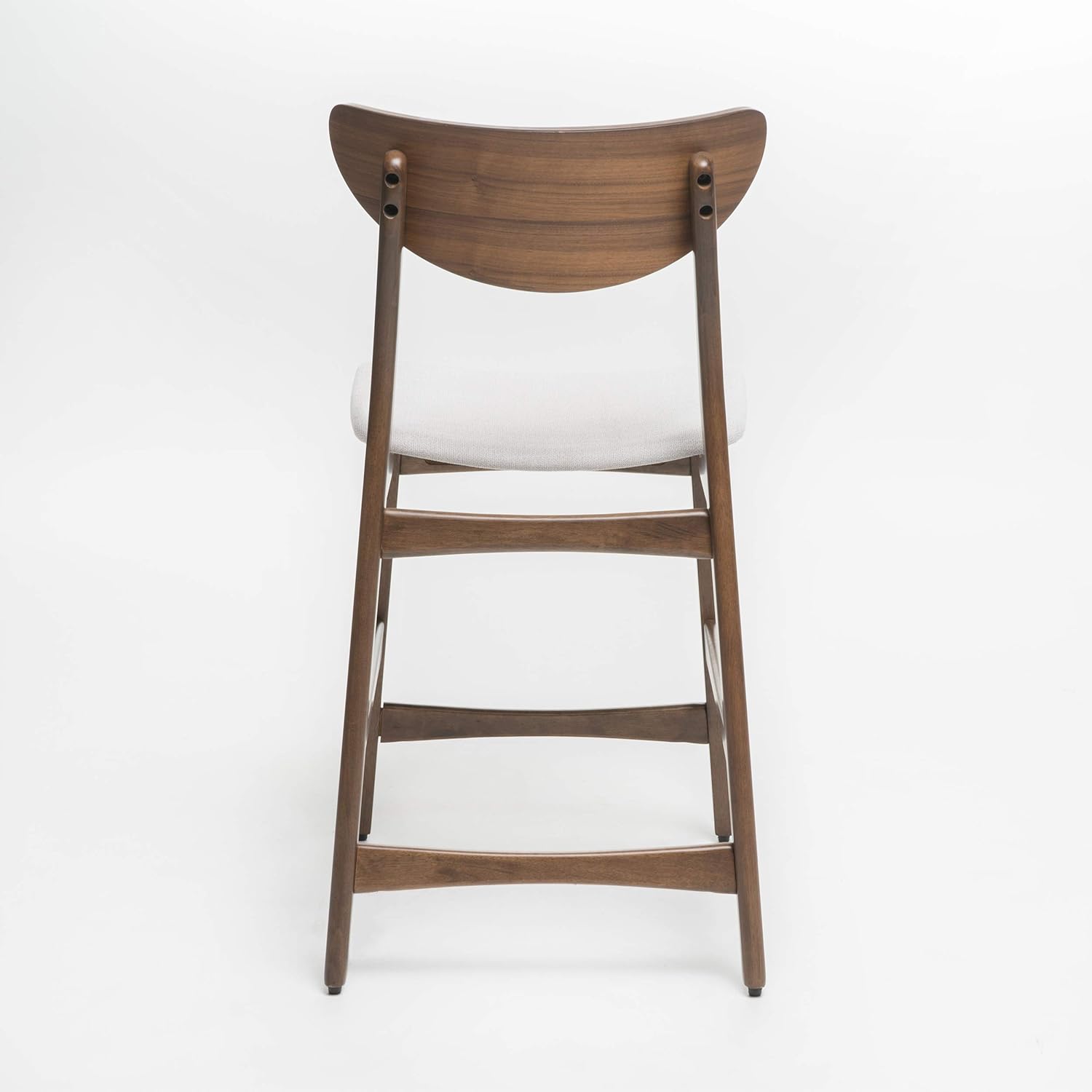 Christopher Knight Home Gavin – Juego de 2 sillas de mostrador, acabado beige claro  nogal