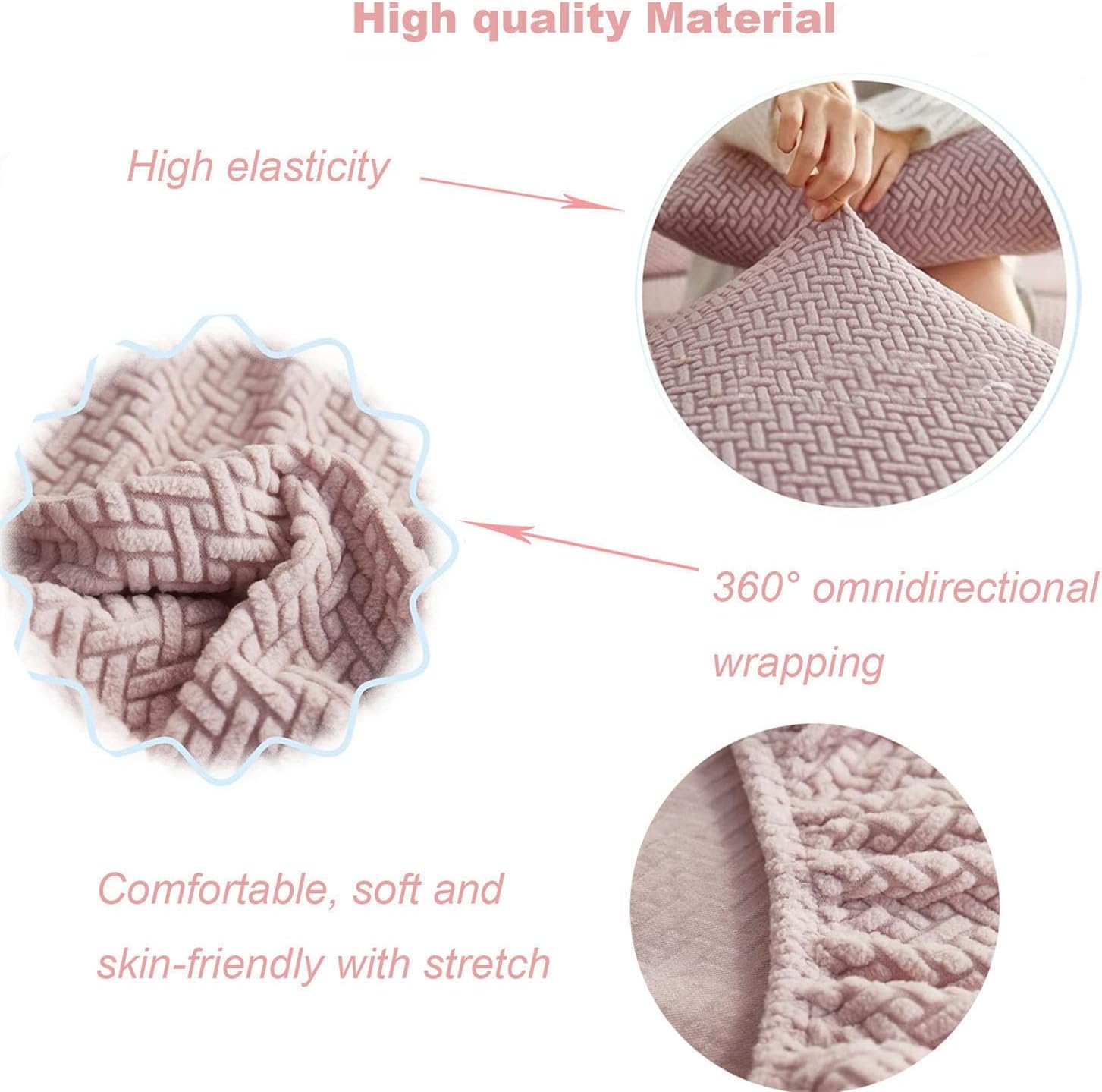 Fundas mágicas para sofá, fundas elásticas para sofá interior, funda universal resistente al desgaste, funda elástica para sofá (gris claro, funda