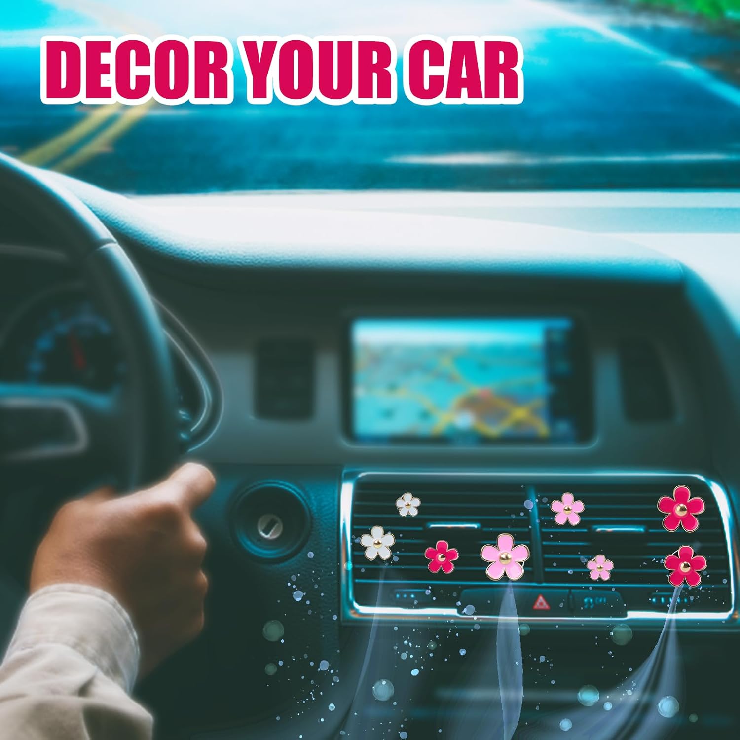 DEDC Ambientadores para automóvil, 8 piezas de ambientador de aroma de automóvil, ambientador de aire con clip de ventilación de automóvil,