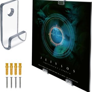 Expositor de discos de vinilo, soporte para discos de vinilo, soporte de pared, soporte de acrílico para discos de vinilo para montaje en pared y Expositor de discos de vinilo, soporte para discos de vinilo, soporte de pared, soporte de acrílico para discos de vinilo para montaje en pared y