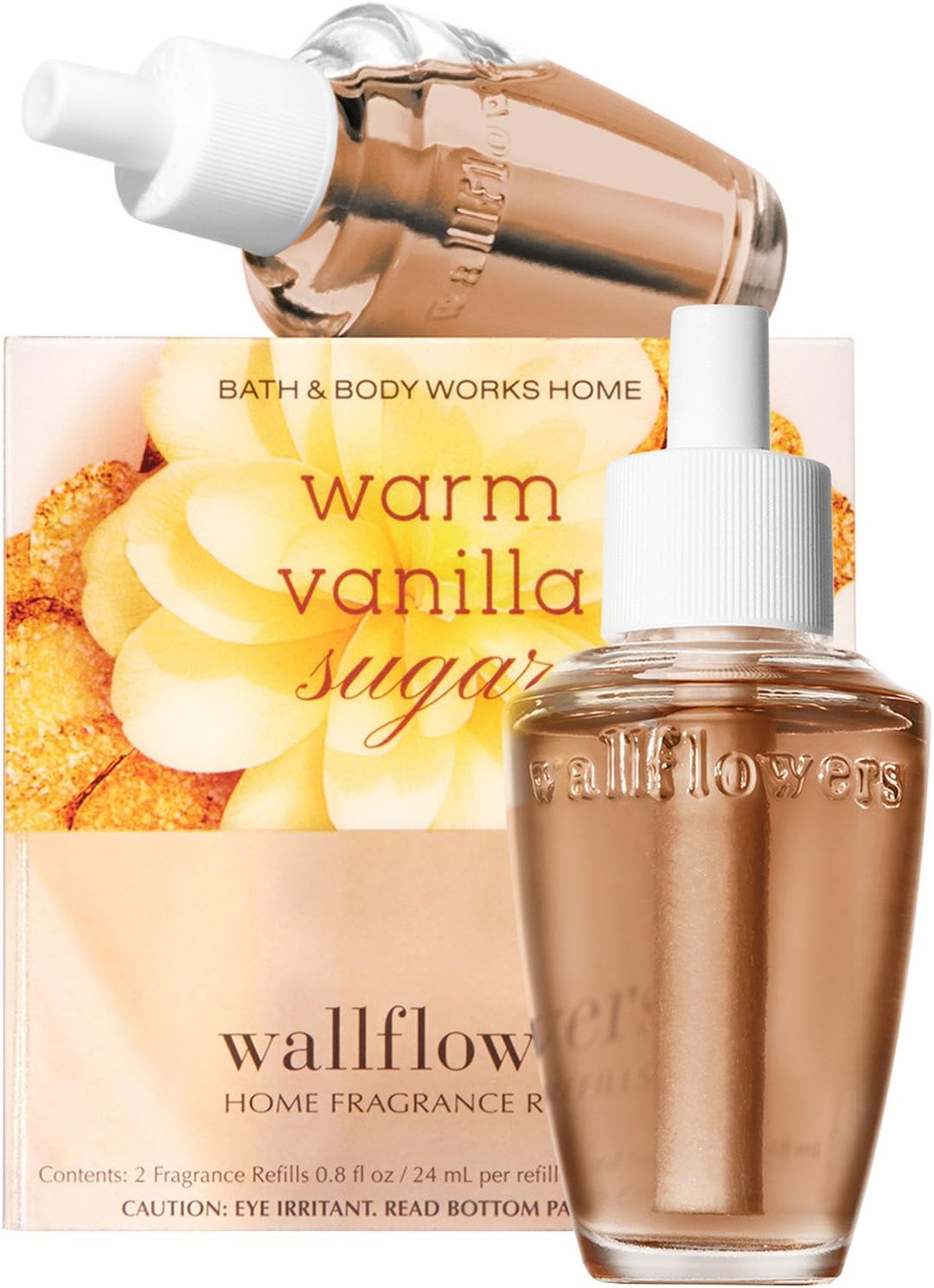 Bath and Body Works – Nuevo aspecto. Paquete de 2 recambios de flores de alheles de azúcar de vainilla cálida