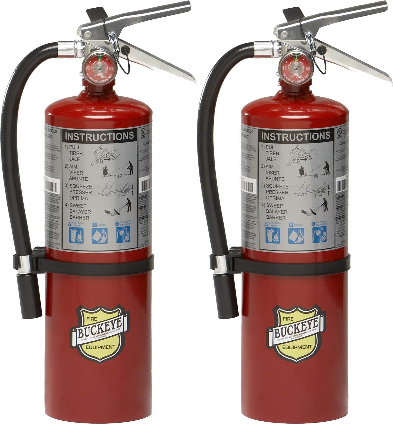 Buckeye 5 HI SA40 ABC 10914 – Extintor de incendios (2 unidades)