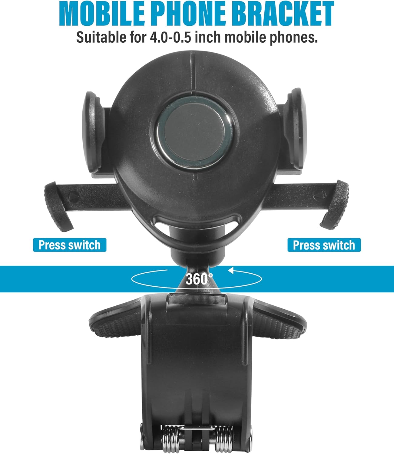 Soporte para teléfono de automóvil, soporte para teléfono celular con placa de número de estacionamiento, soporte de teléfono para automóvil,