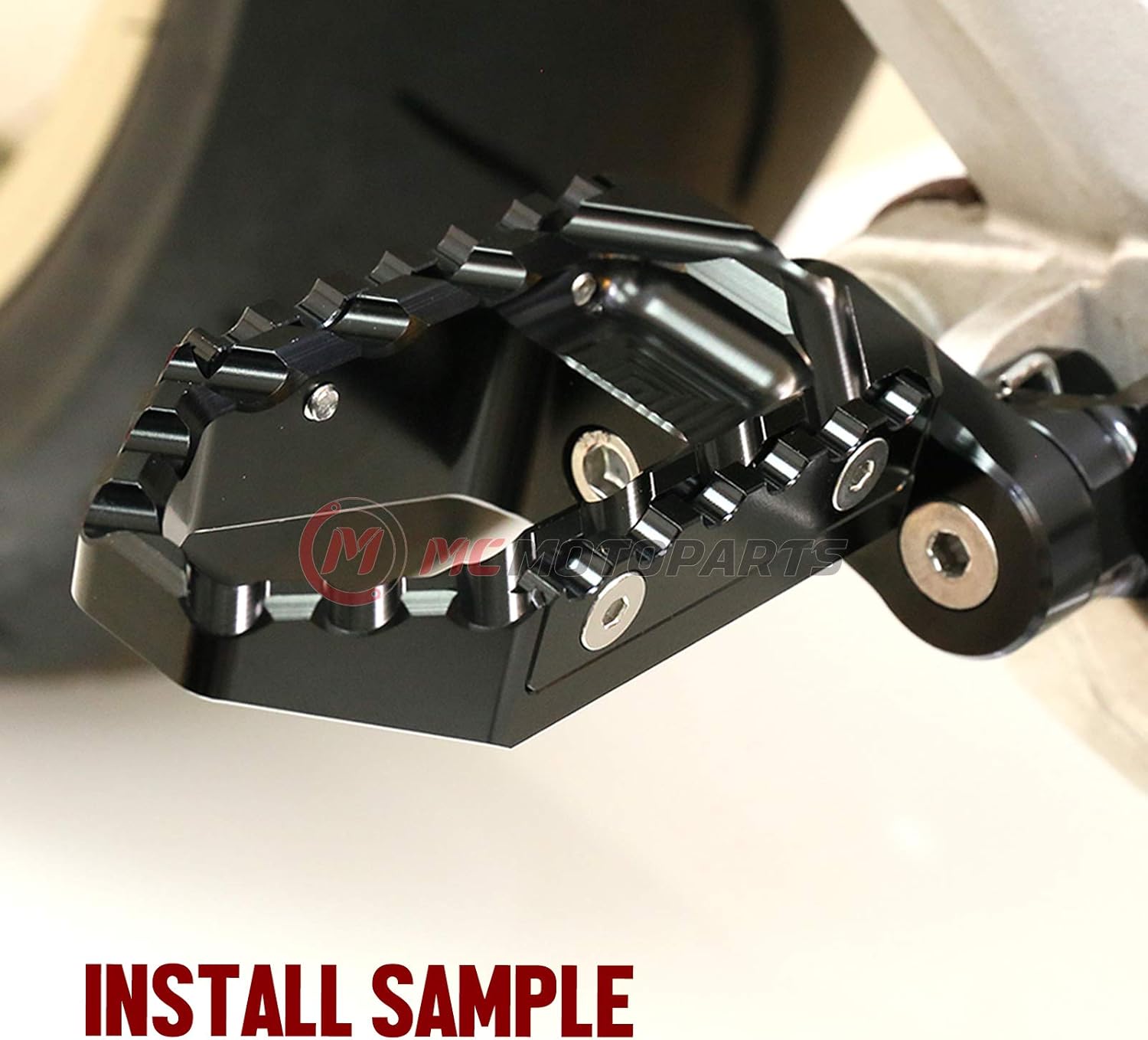 Estriberas ampliadas Black Rider Wide Touring de 0.984 in compatibles con Razor MX350 MX400 MX500 MX650