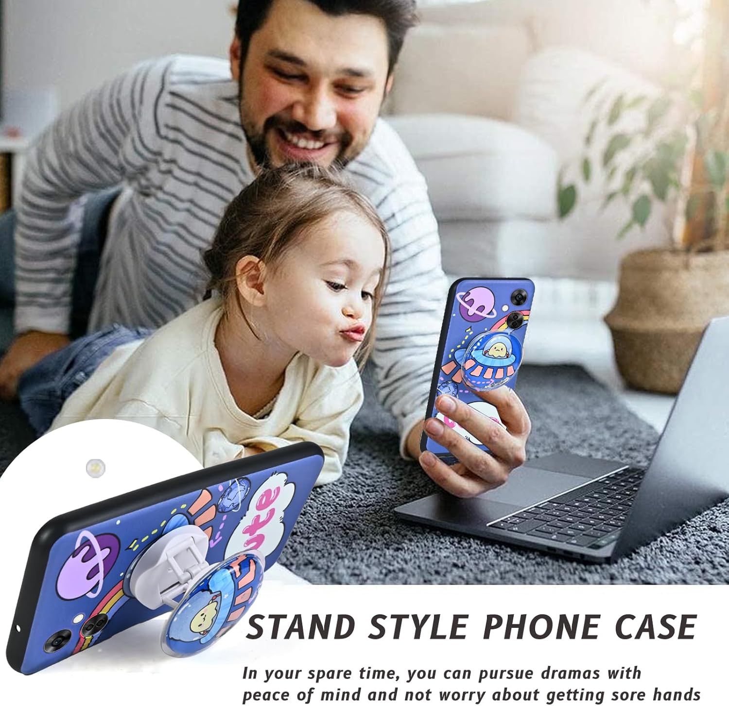 Funda para Nord CE 3 Lite 5G, diseño de planeta de cuento de hadas, carcasa de contracción para OnePlus Nord N30 5G (Nord CE 3 Lite 5G.N30 5G)