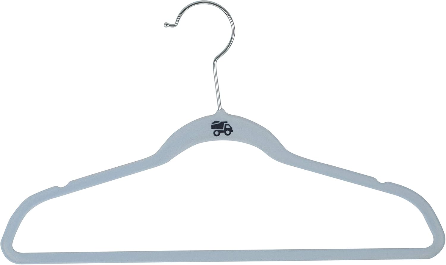Simplify Paquete de 25 perchas de terciopelo para niños, delgadas, diseño antideslizante, ahorro de espacio, ropa para niños, camisas, pantalones,