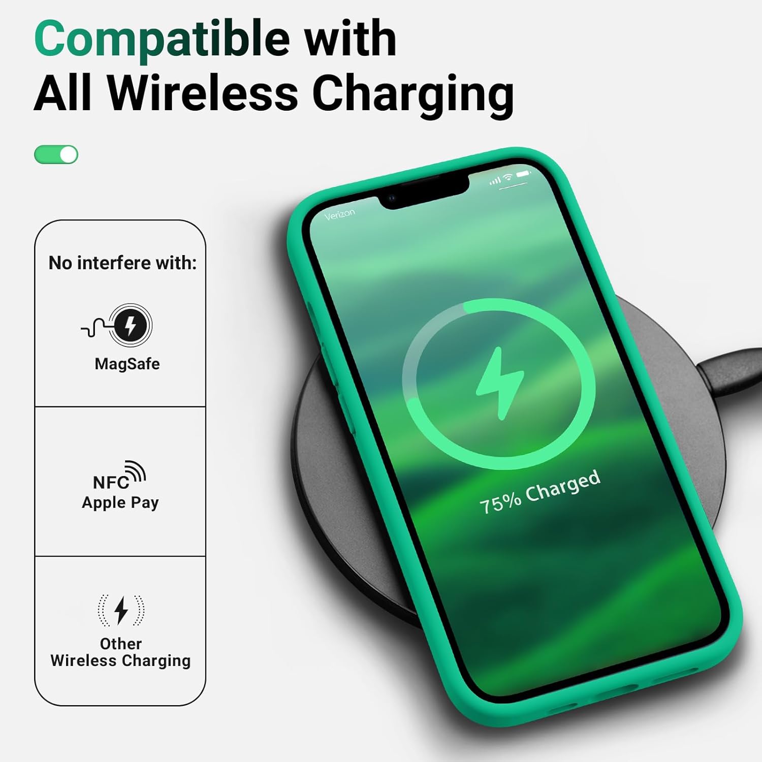 AOTESIER Funda diseñada para iPhone 1212 Pro, funda protectora de silicona a prueba de golpes con protección contra caídas de grado militar forro de