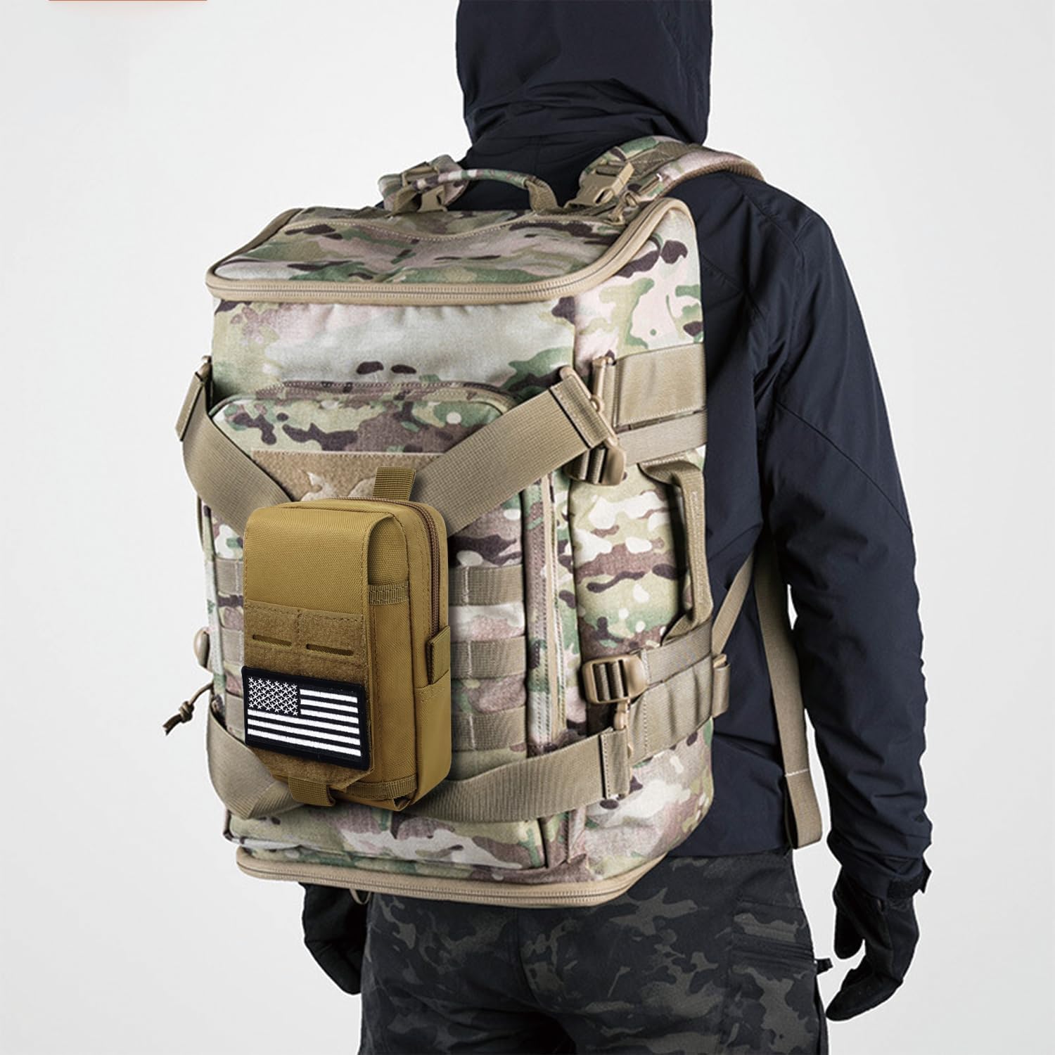 Bolsa táctica chaleco táctico Molle bolsa táctica teléfono celular bolsa multi EDC cintura bolsa