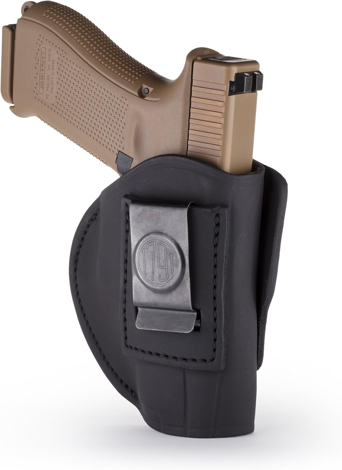 1791 GunLeather Funda Glock 19 de 4 vías  Funda OWB e IWB CCW  Funda de cuero para pistola de mano derecha  Compatible con G19, Beretta 92FS,