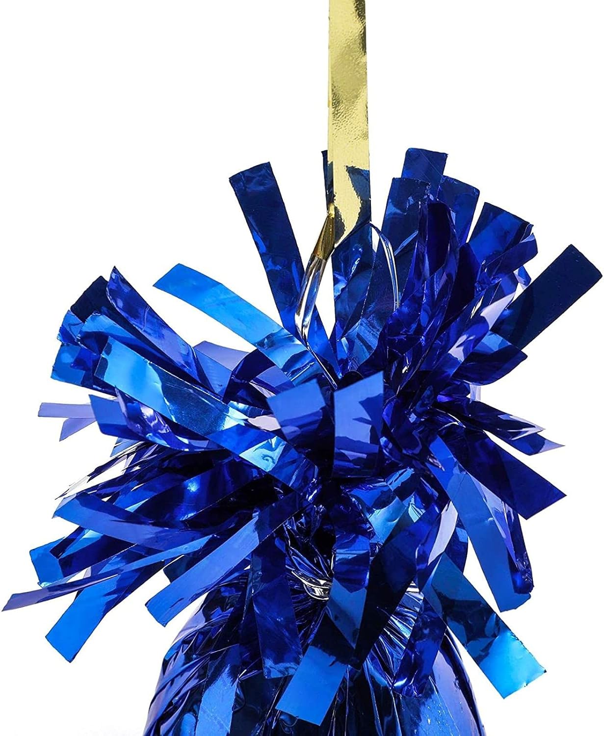 BLUE PANDA Paquete de 15 pesas de globo azul, pesas de fiesta a granel para mesas (azul metálico, 6 onzas, 4.5 pulgadas)