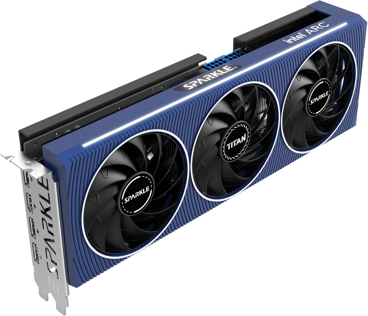 Sparkle Intel Arc A770 Titan OC Edition, 16 GB GDDR6, ThermalSync, refrigeración rasgada, ventilador axial, placa trasera de metal, SA770T-16GOC