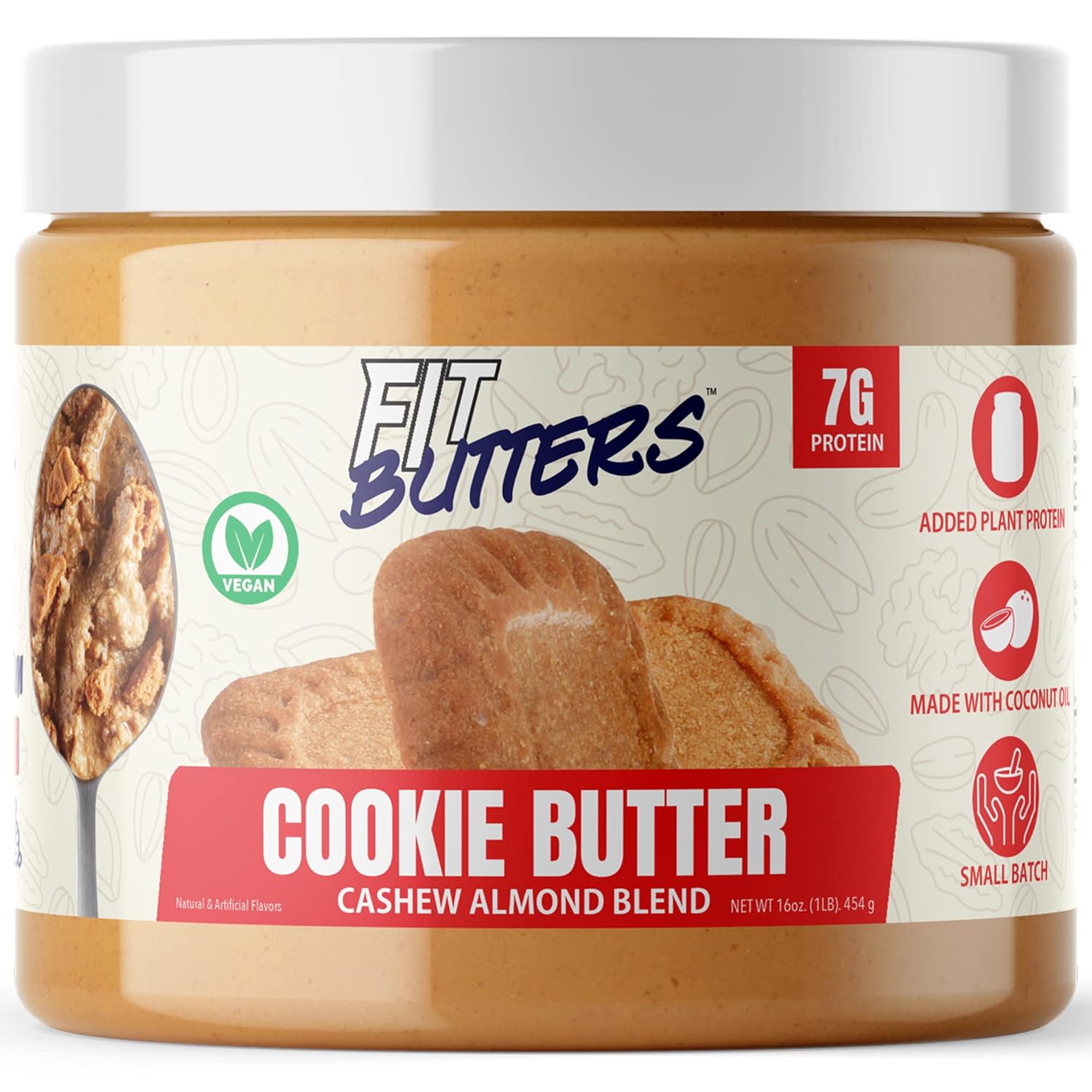 FIt Butters Mantequilla de galletas Vegana de anacardo y almendras