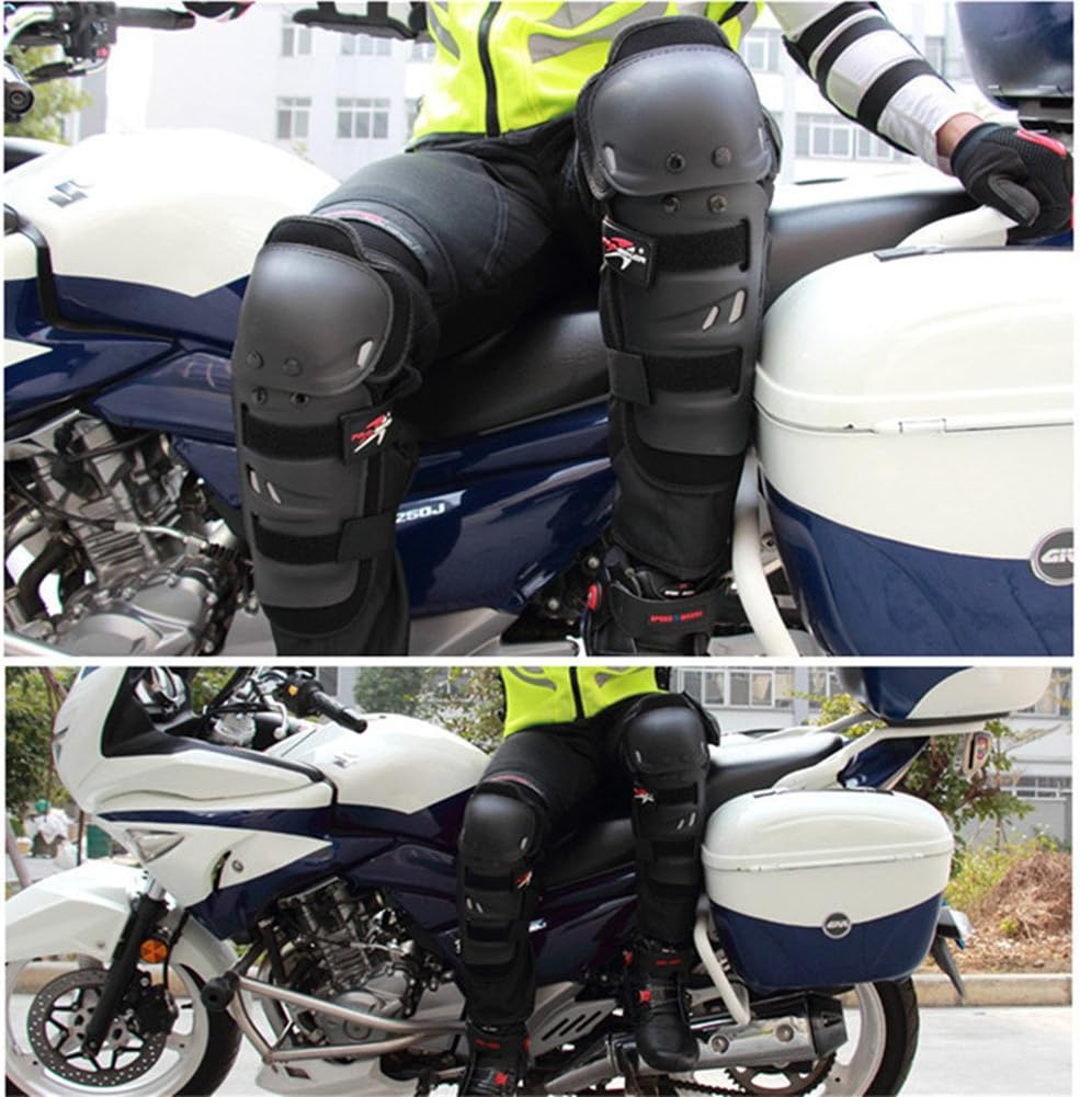 Kit de 4 piezas de protección para motocicleta, codo, rodilla, espinillera, accesorios para motocicleta, motocross, bicicleta, carreras, equipo de