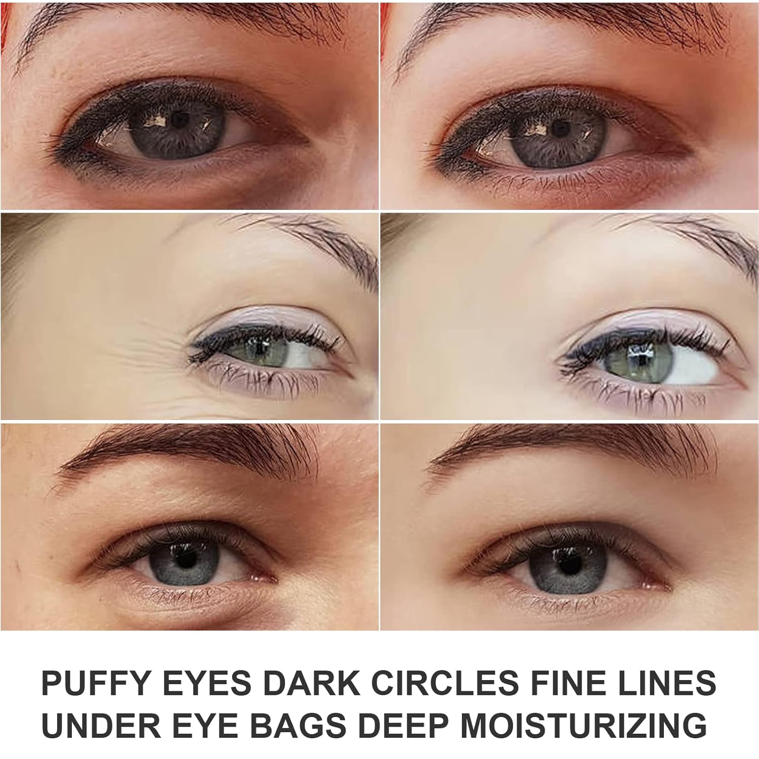 Máscara de ojos de colágeno rosa, 30 pares de parches dorados de cristal para ojos hinchados y ojeras  Parece menos cansado y reduce arrugas y