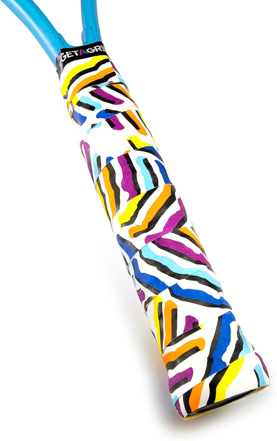 Get A Grip – Cinta de agarre de raqueta de tenis personalizada – Overgrips de tenis antideslizantesde secado rápido – Agarre de raqueta de bádminton