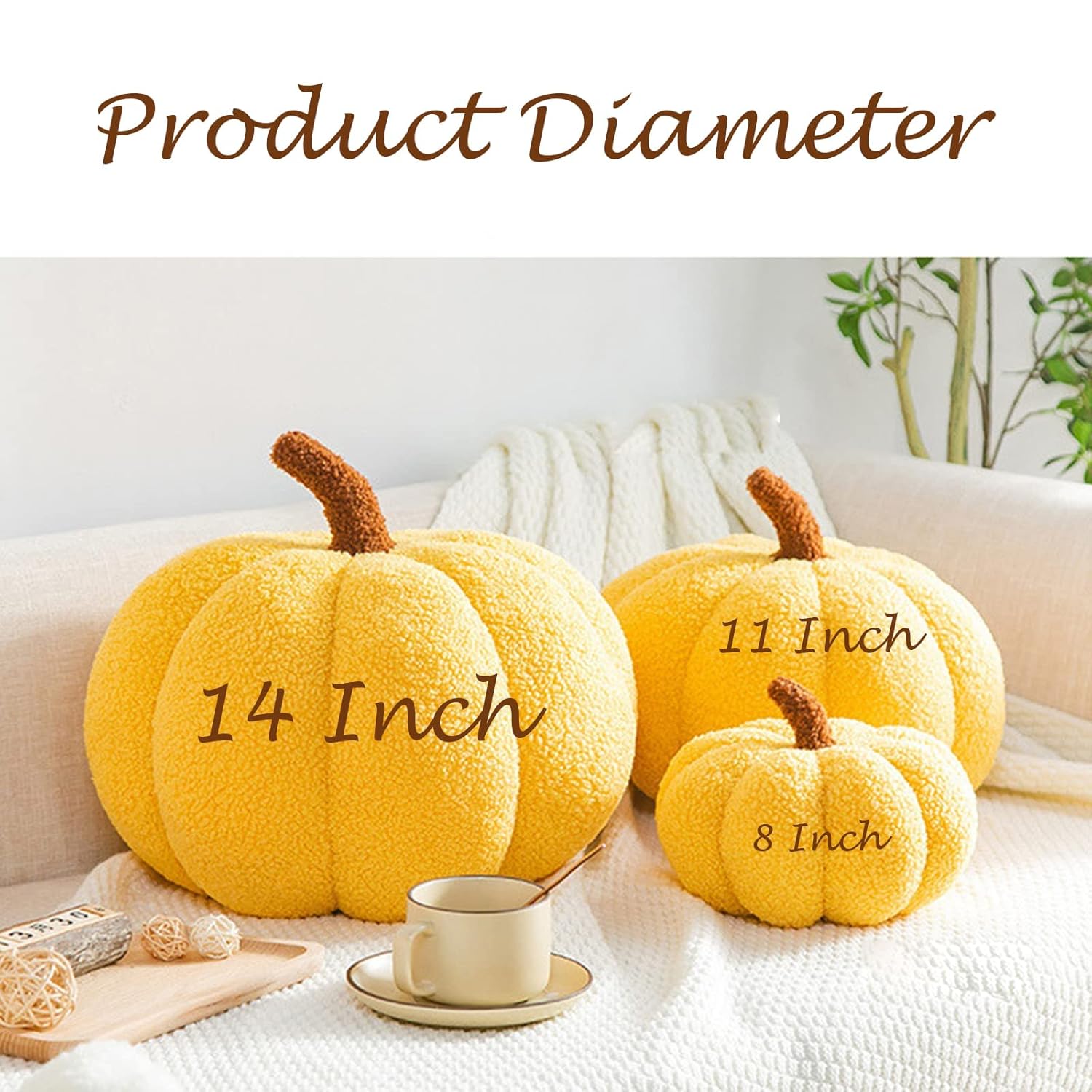 Halloween Pumpkin Pillow, Handmade Halloween Pumpkin Throw Pillow Decor, Halloween Plush Stuffed Halloween Pumpkin Shaped Decoration, for Home Decor