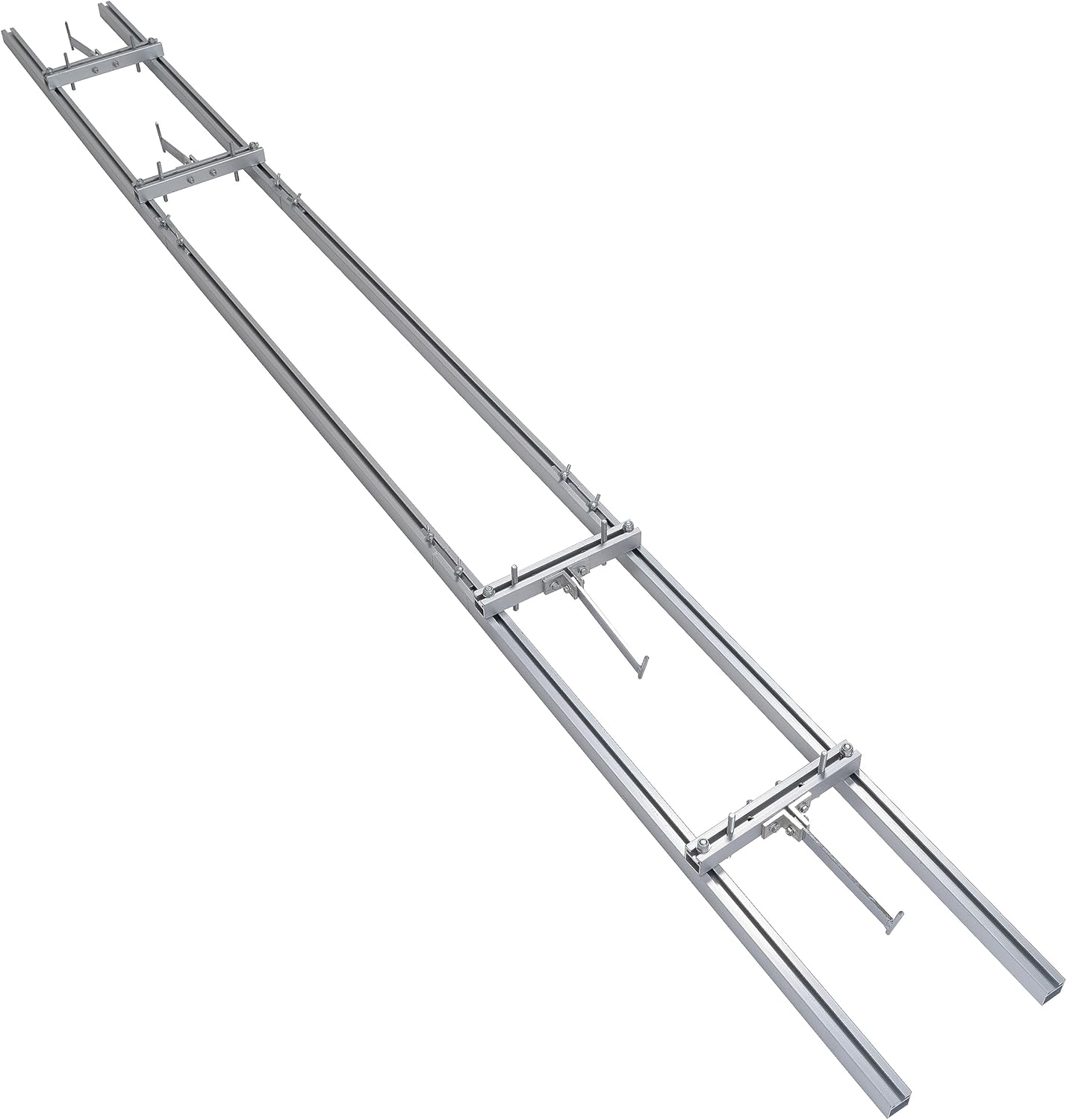 Nejoney Sistema de guía de molino de carril de 9 pies, 3 pares de perfiles de aluminio con 4 componentes de clavo