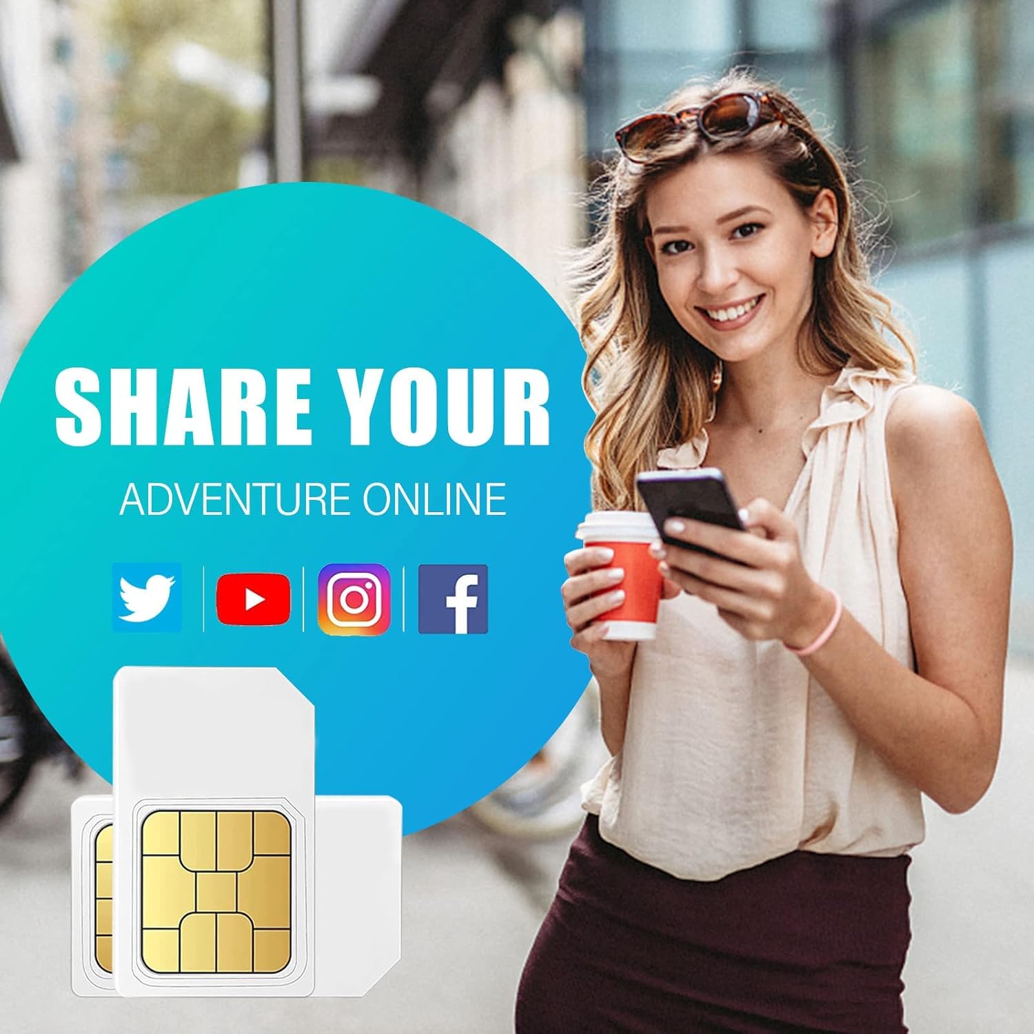 AT&T USA y Canadá 10 días tarjeta SIM de viaje de datos ilimitados, datos 4G LTE4G para EE. UU. y Canadá para iPhone, iPad, teléfonos Android,