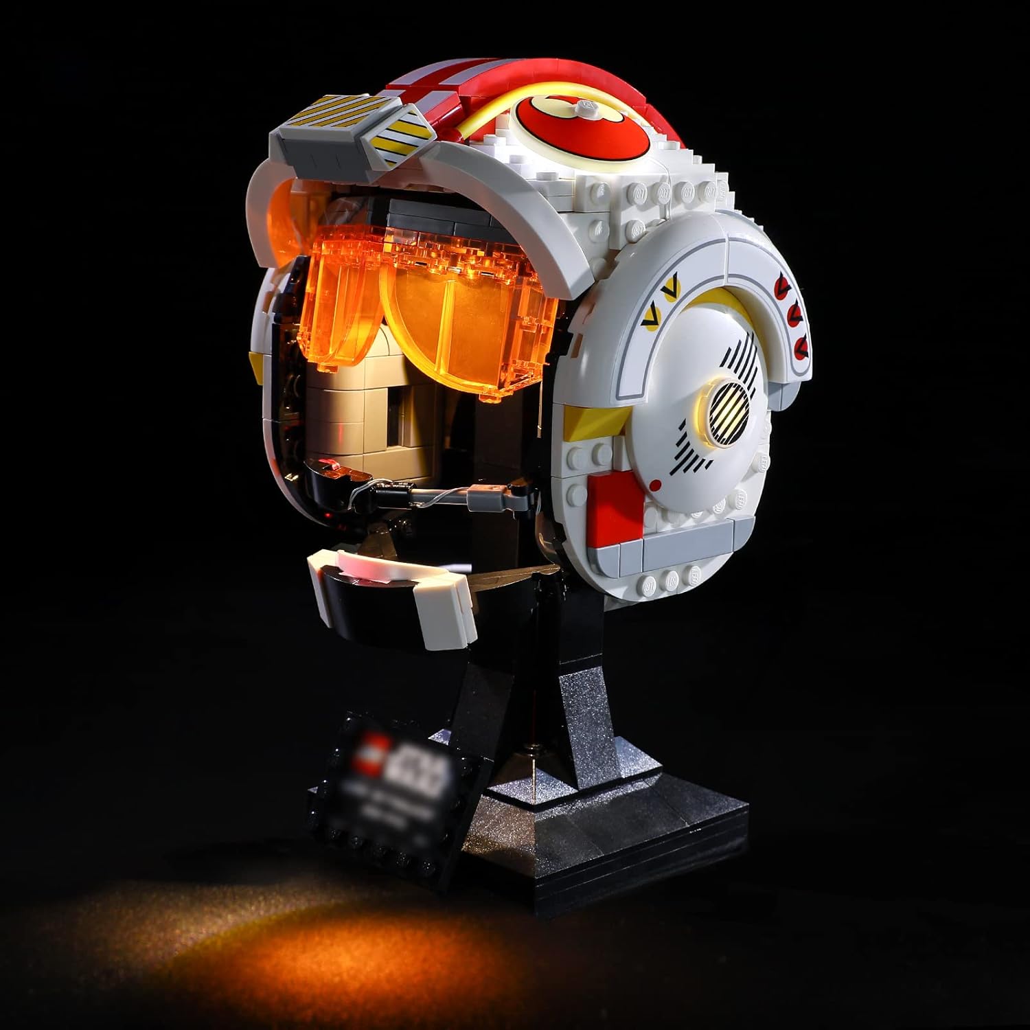 Kit de iluminación de luz LED para Lego 75327 Star Wars Luke Skywalker modelo de bloques de construcción de casco rojo (solo luces, sin juego de
