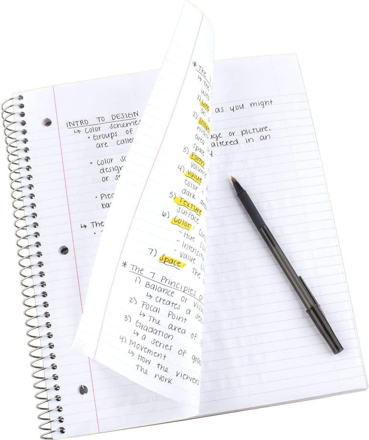Five Star – Cuaderno de espiral, de hoja rayada para la universidad