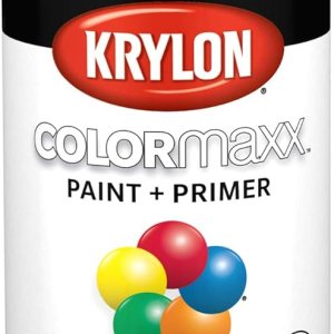 Krylon K05580007 COLORmaxx – Pintura y base en aerosol para uso en interiores y exteriores, color blanco semibrillante, 12 onzas (paquete de 1) Krylon K05580007 COLORmaxx – Pintura y base en aerosol para uso en interiores y exteriores, color blanco semibrillante, 12 onzas (paquete de 1)