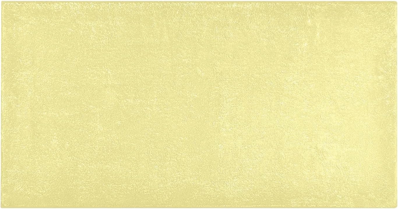Alfombras absorbentes de color caqui claro, cómodas alfombras de baño antideslizantes, juego de alfombras de baño de felpa duraderas, 39 x 20