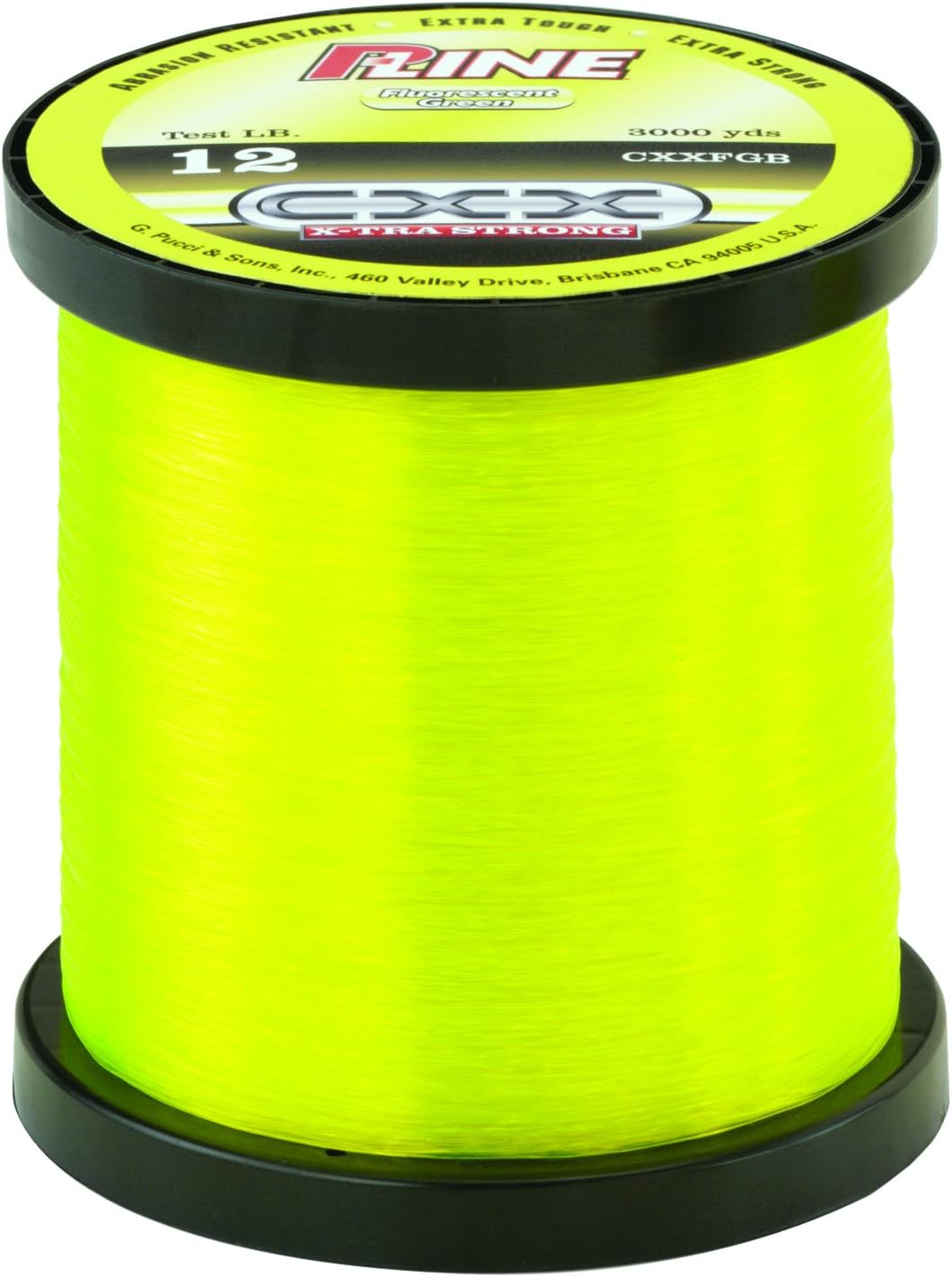 P-Line CXX-Xtra – Carrete de pesca a granel, color verde fluorescente