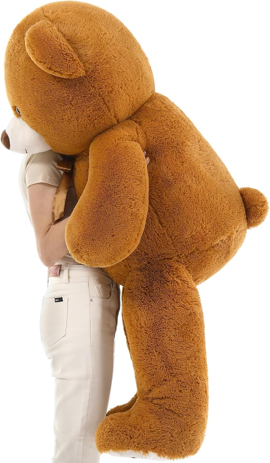 MorisMos Oso de peluche gigante de 50 pulgadas, oso de peluche, oso de peluche grande, oso de peluche suave para niños y niñas, regalo de