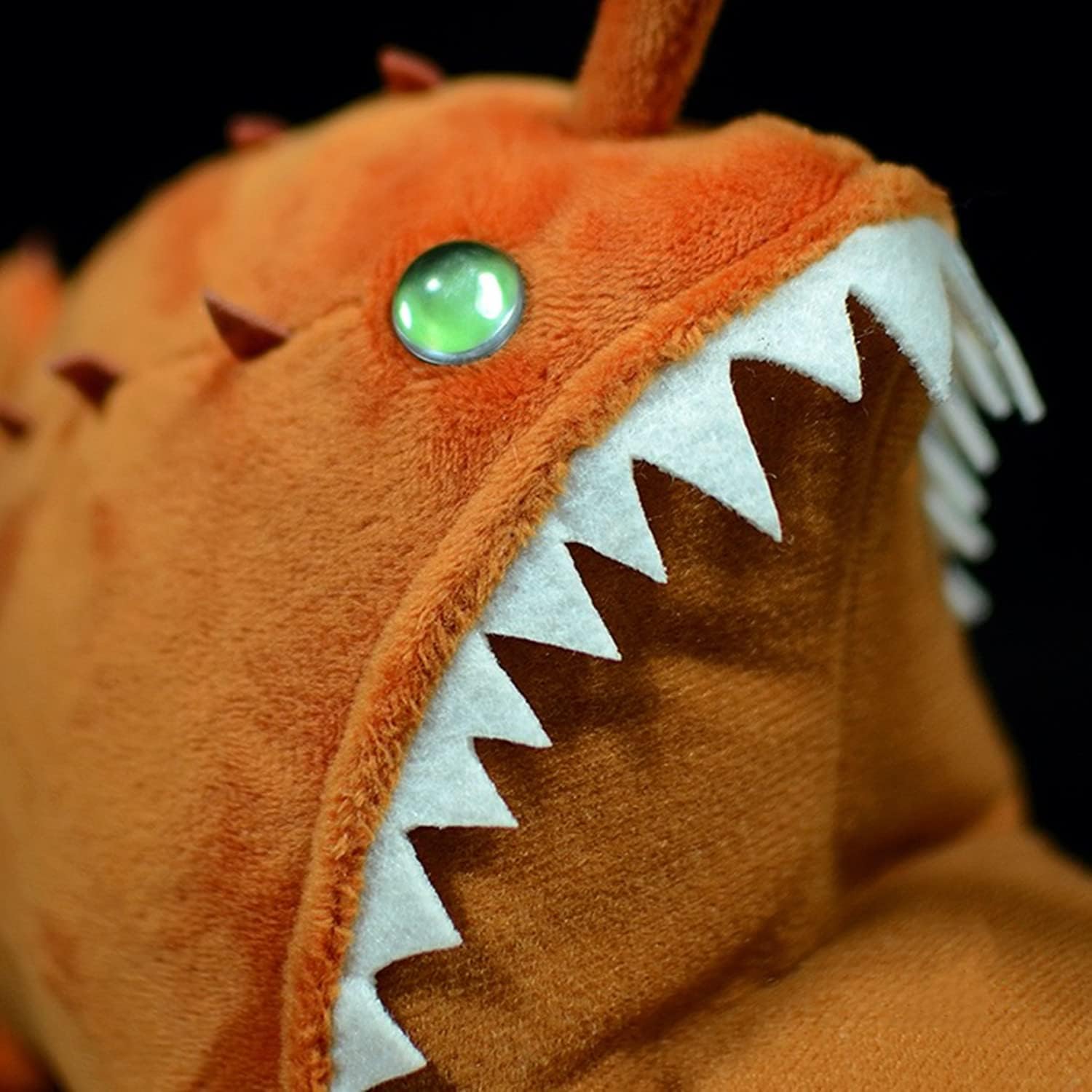 Animales de peluche de pez pescador de simulación de 10 pulgadas, lindo pez pescador suave juguete de peluche para niños almohadas de decoración de